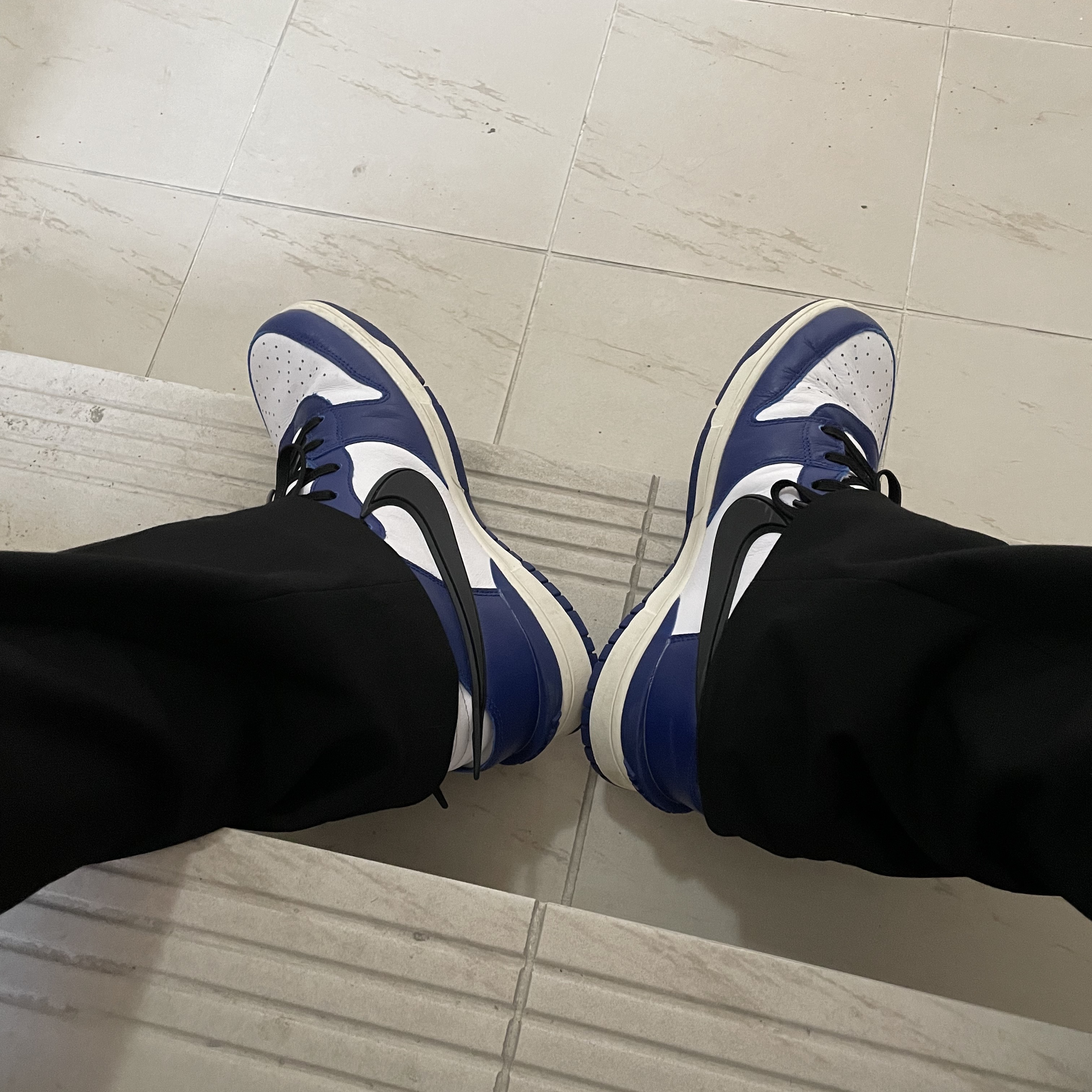 Nike x Ambush Dunk High Deep Royal Blue 착용 스타일
