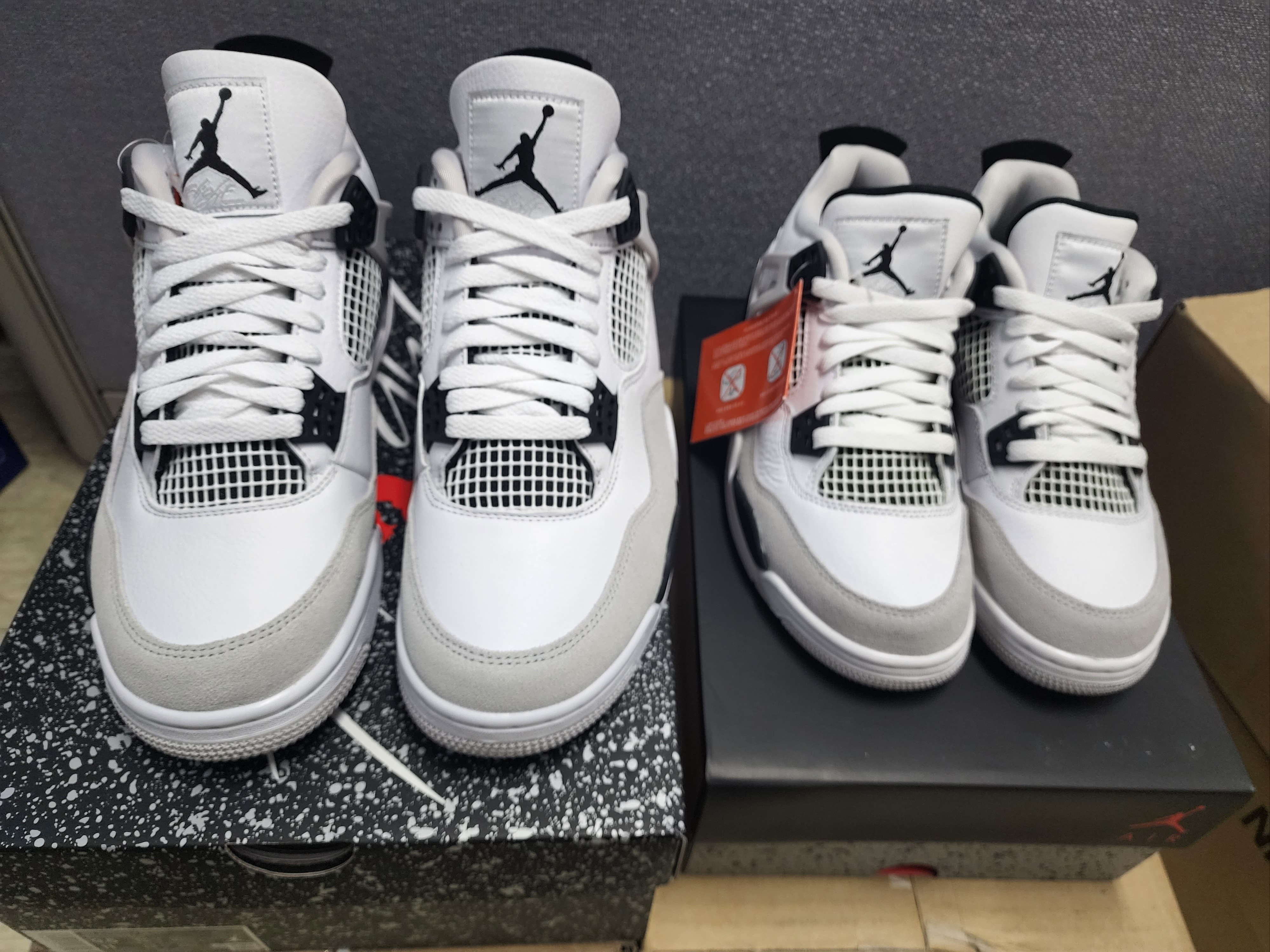 Jordan 4 Retro White and Black, (GS) Jordan 4 Retro White and Black 착용 스타일