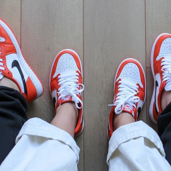 Jordan 1 Low OG Starfish, (W) Jordan 1 Low OG Starfish 착용 스타일 - 2