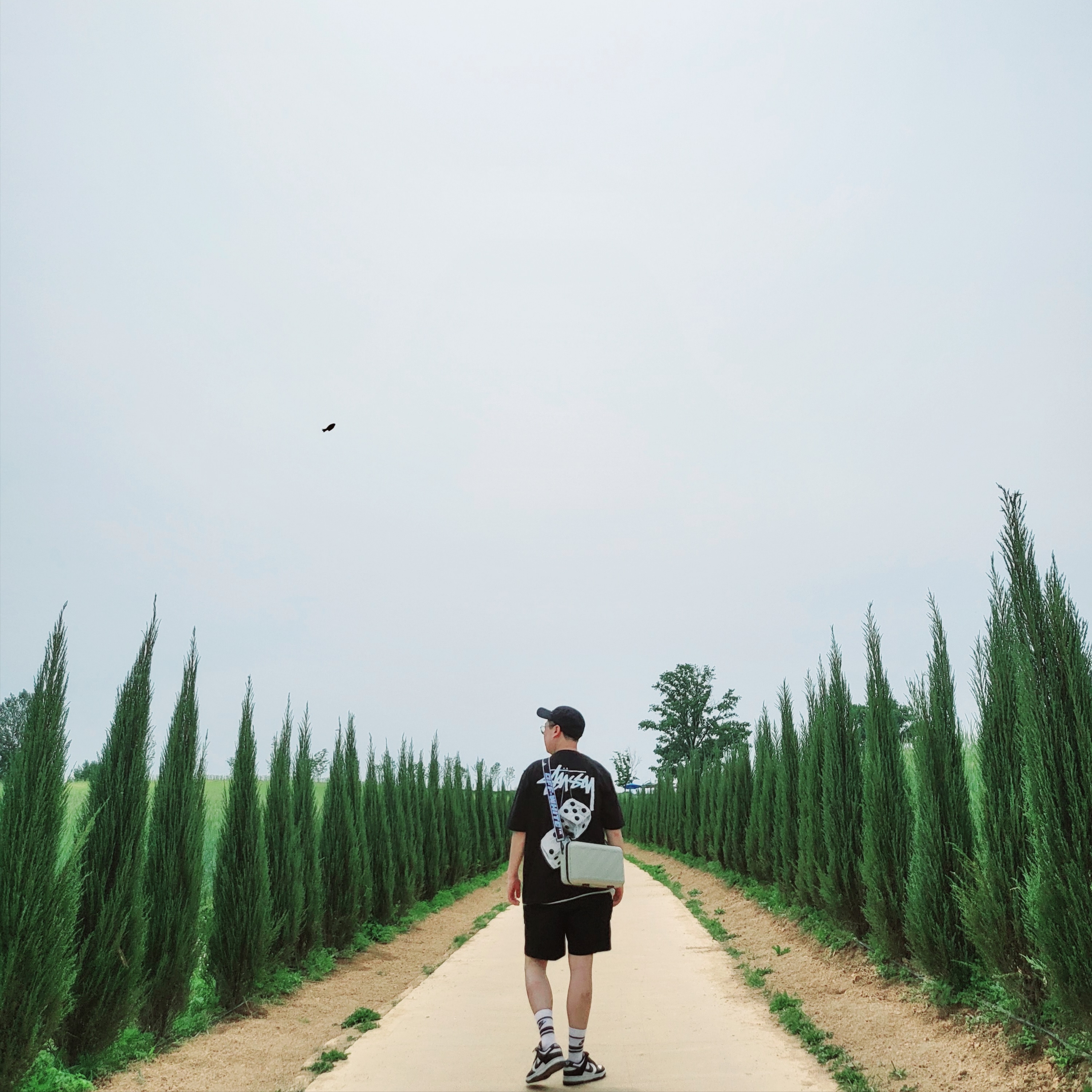 Stussy Fuzzy Dice T-Shirt Black, Nike x Undercover NRG AW84 TC Adjustable Cap Black 착용 스타일 - 4