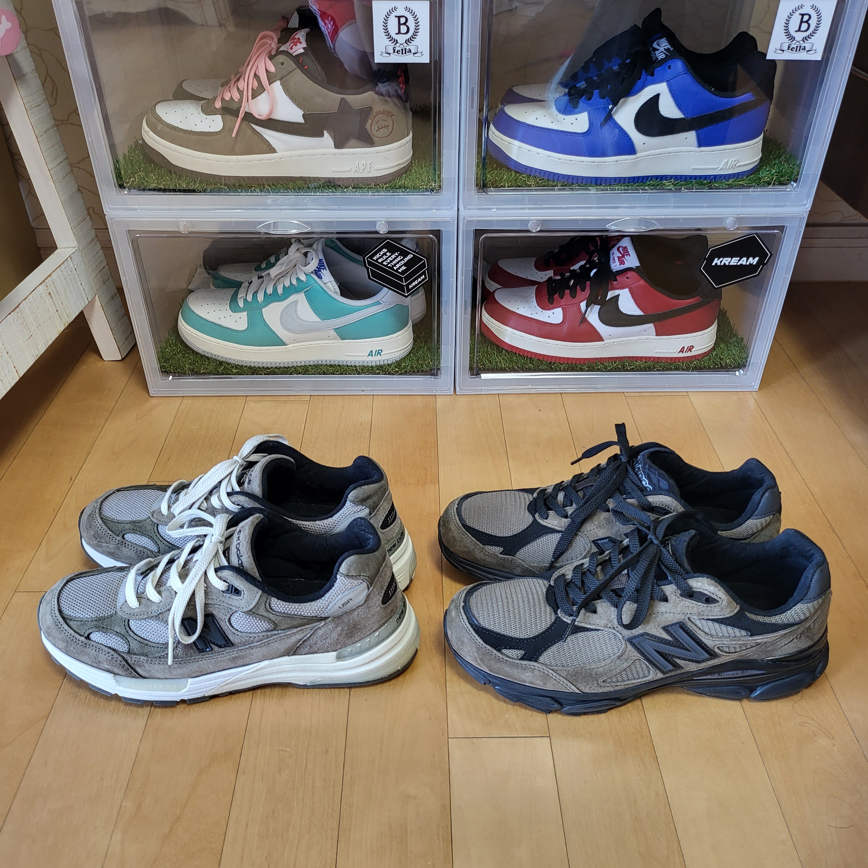 New Balance x JJJJound 990v3 Brown Black, New Balance x JJJJound 990v3 Olive 착용 스타일 - 2