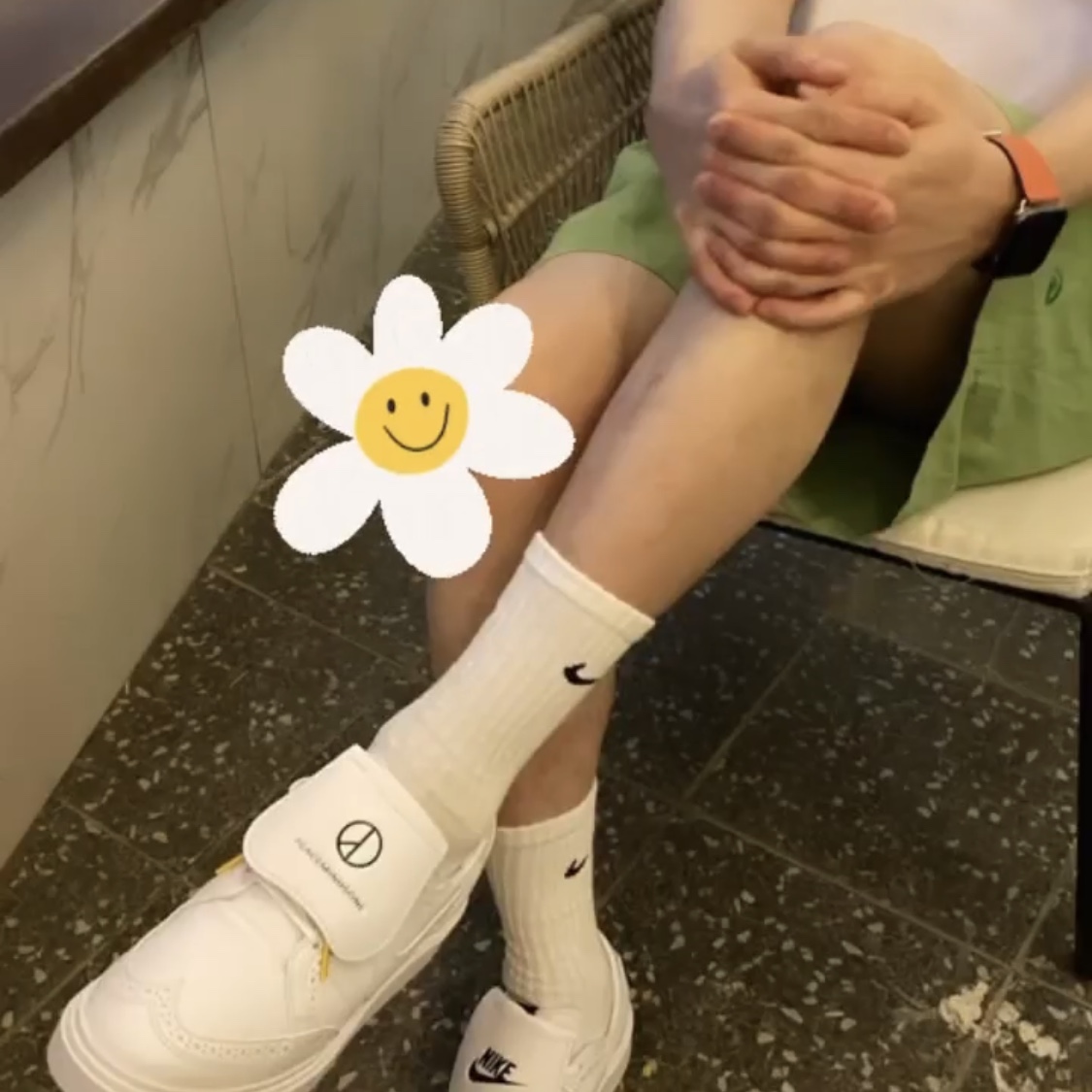 Nike x Peaceminusone Kwondo1 White 착용 스타일