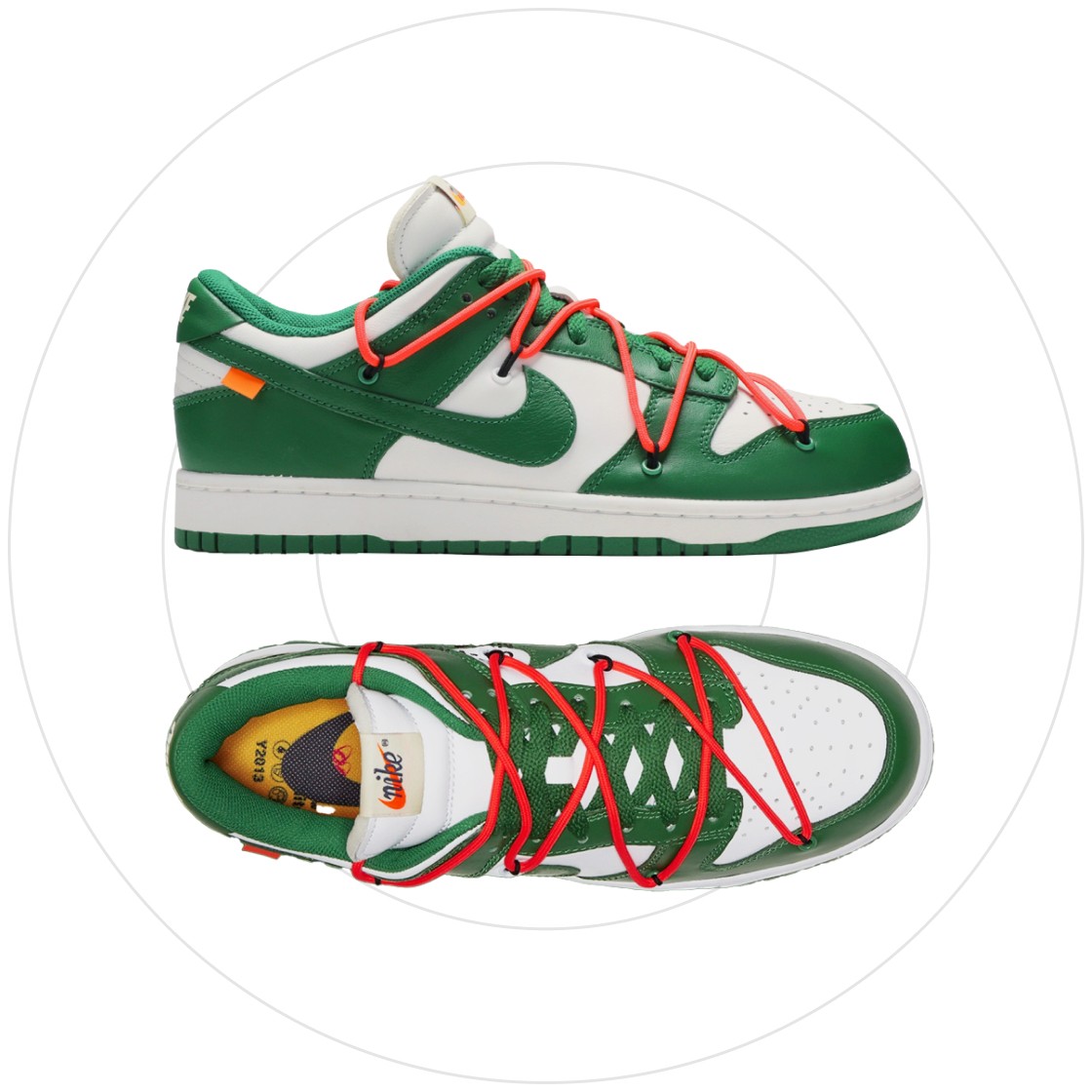 Nike x Off-White Dunk Low Pine Green