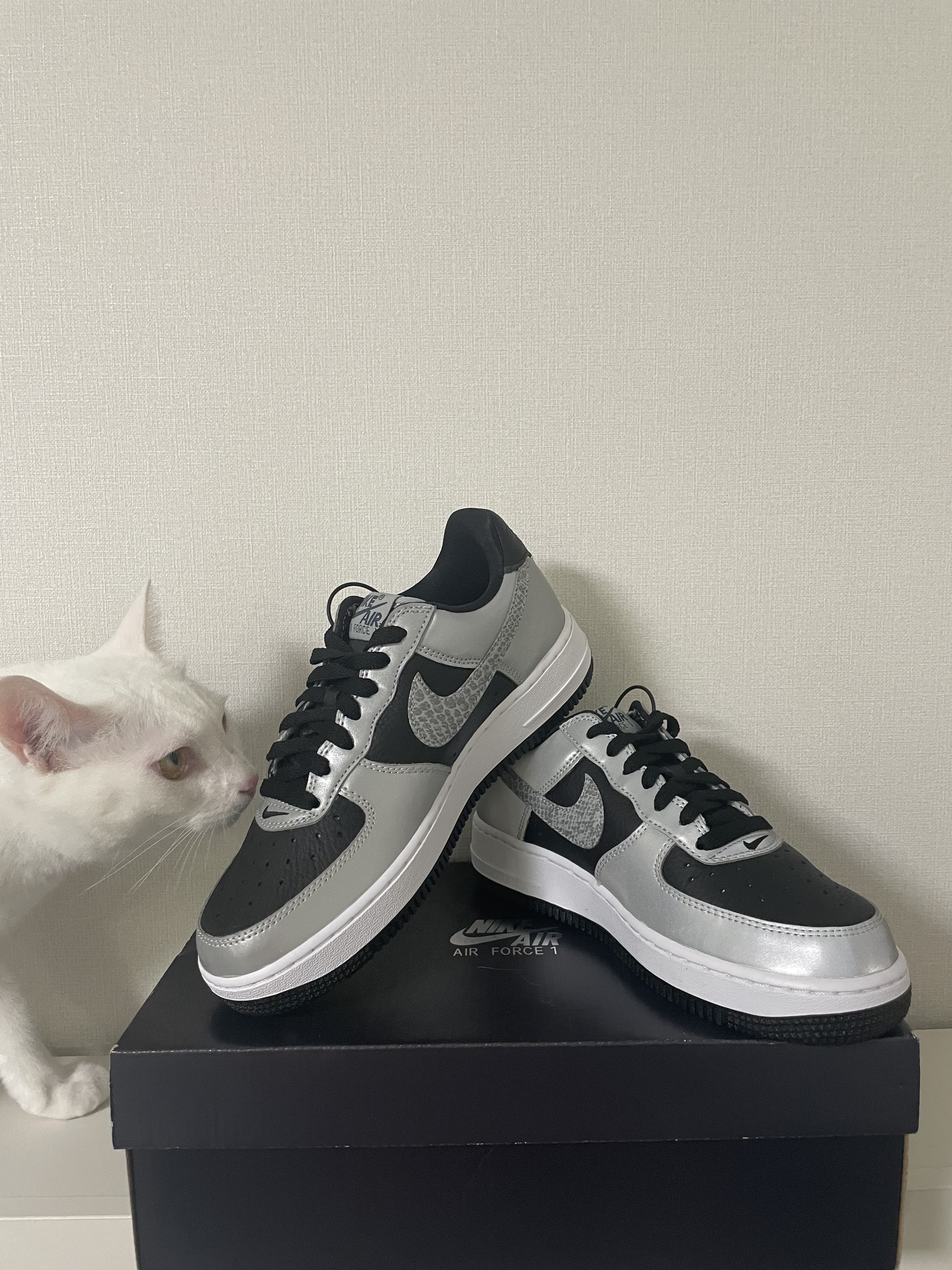 Nike NRG Solo Swoosh Fleece Hoodie Dark Grey Heather - Asia, Nike Air Force 1 B Silver Snake 착용 스타일 - 3