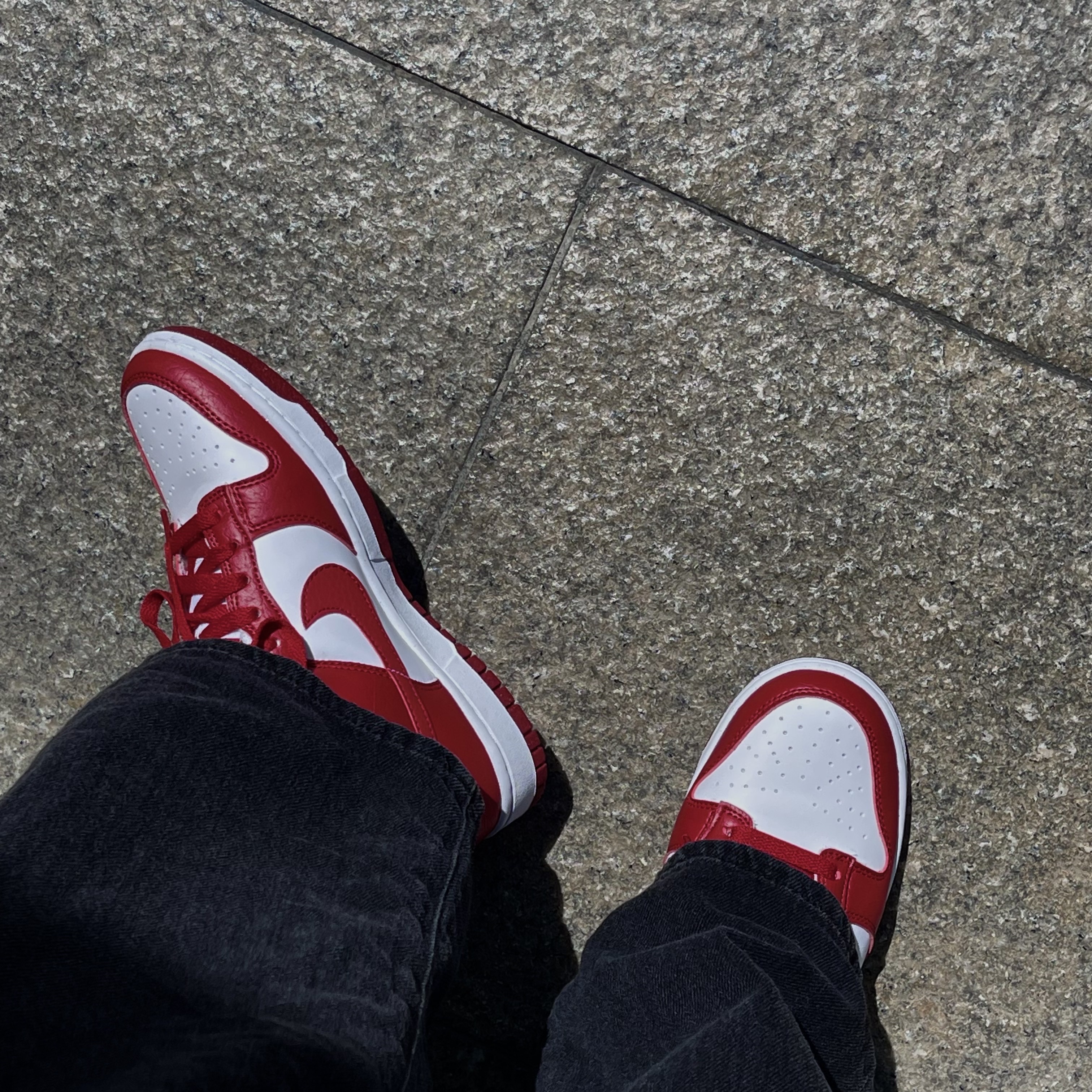 (W) Nike Dunk Low Next Nature Gym Red 착용 스타일