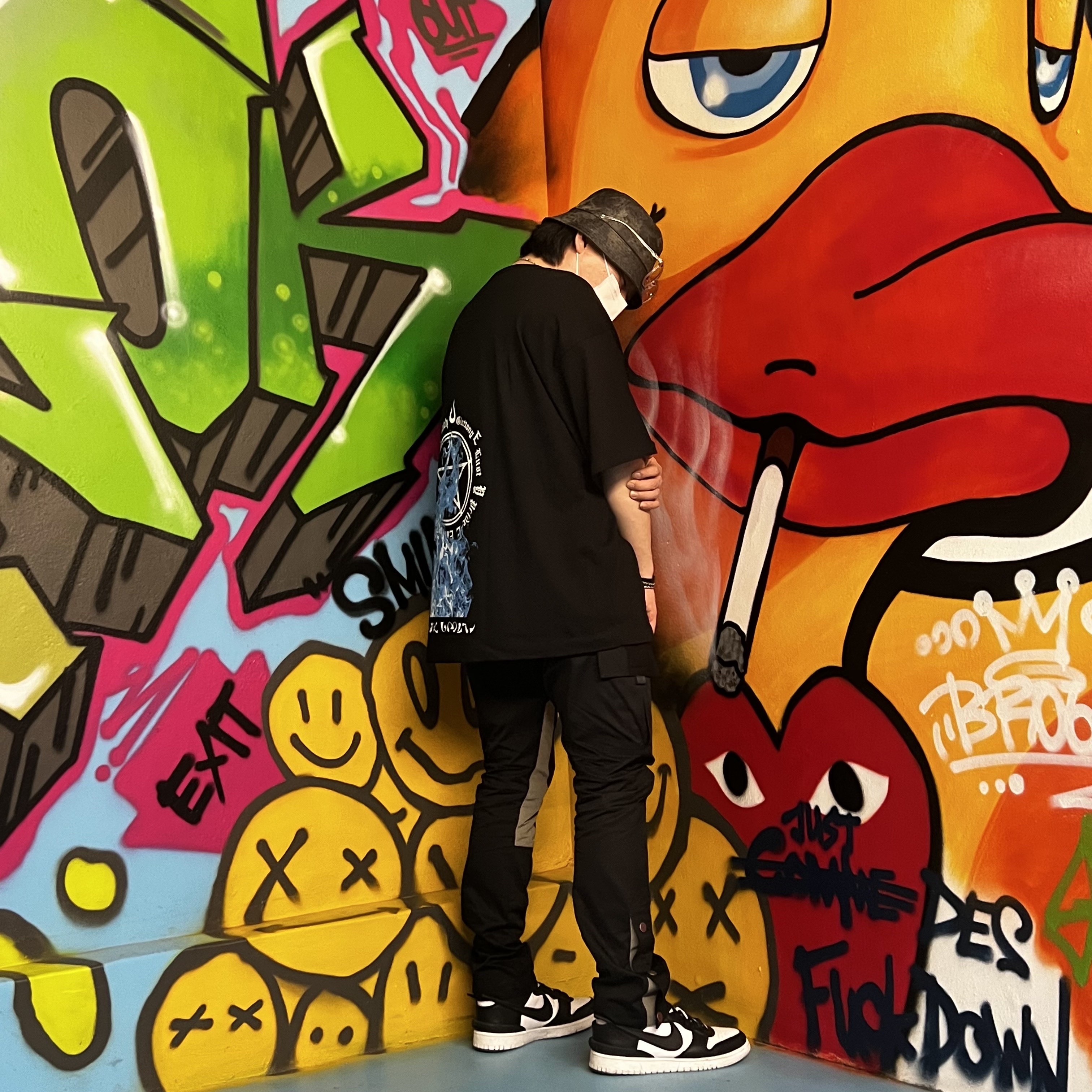 Nike x Ambush Dunk High Black 착용 스타일 - 4