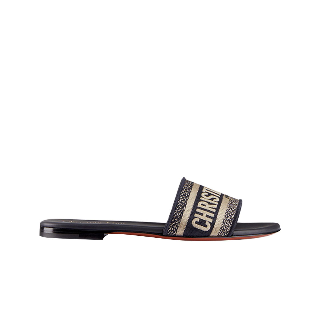 (W) 디올 디웨이 뮬 자수 코튼 딥 블루((W) Dior Dway Mule Embroidered Cotton Deep Blue)