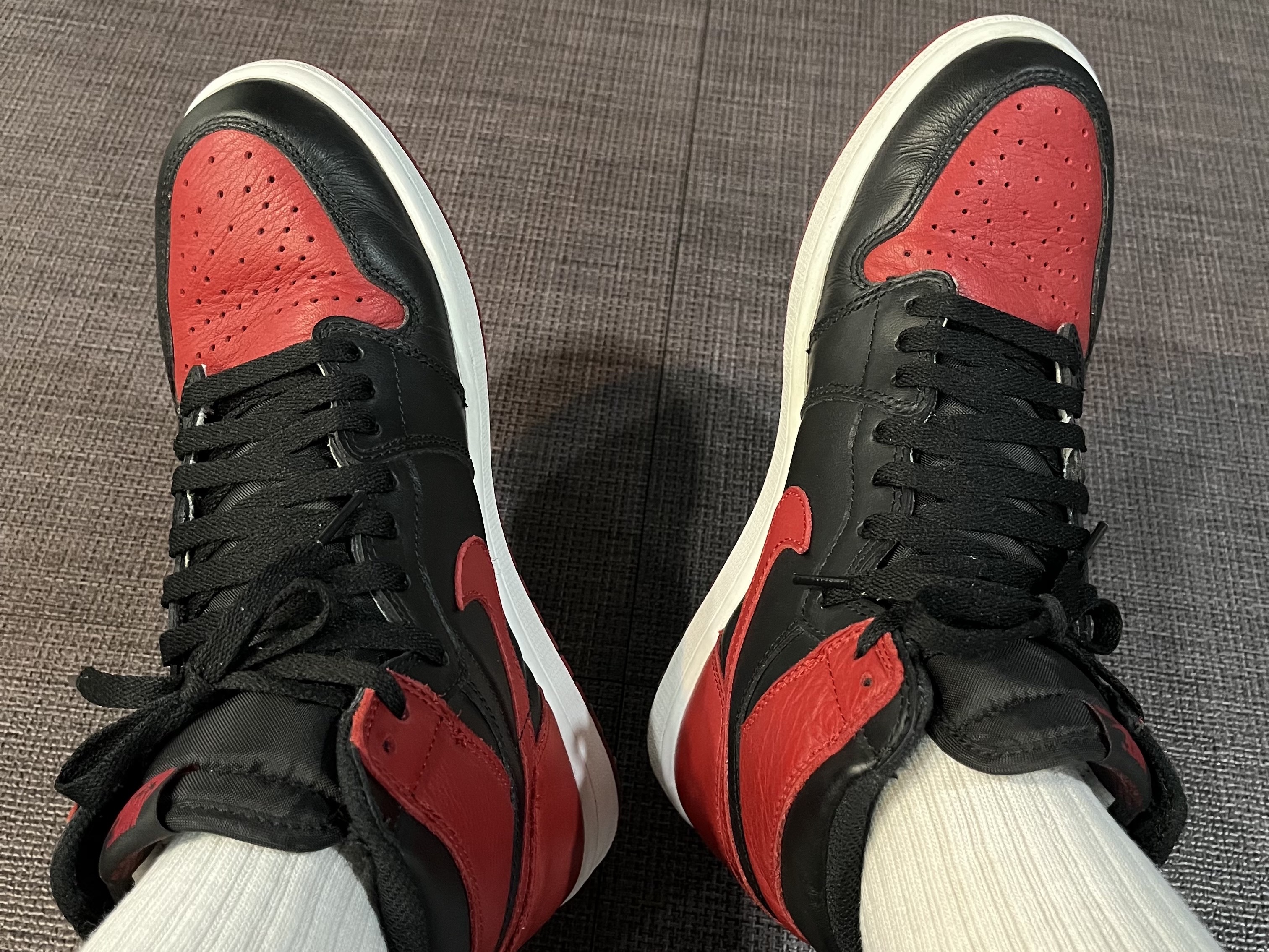 Jordan 1 Retro High OG Bred Banned 2016 착용 스타일