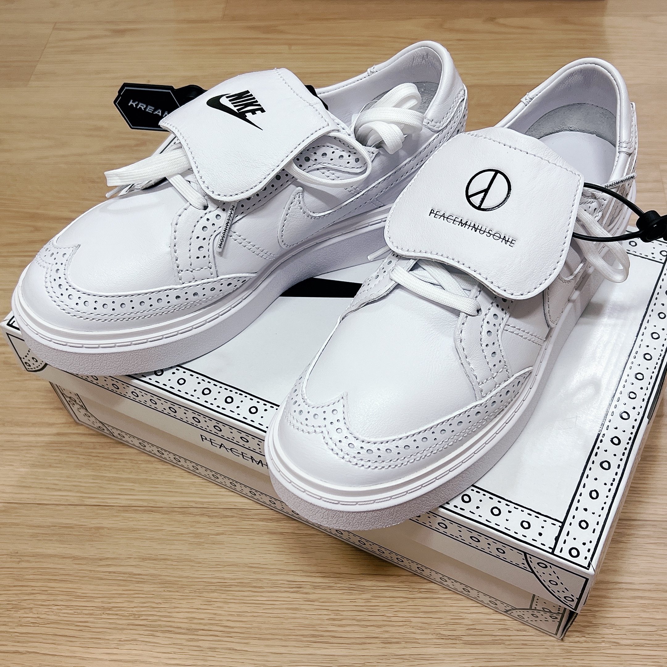 Nike x Peaceminusone Kwondo1 White 착용 스타일