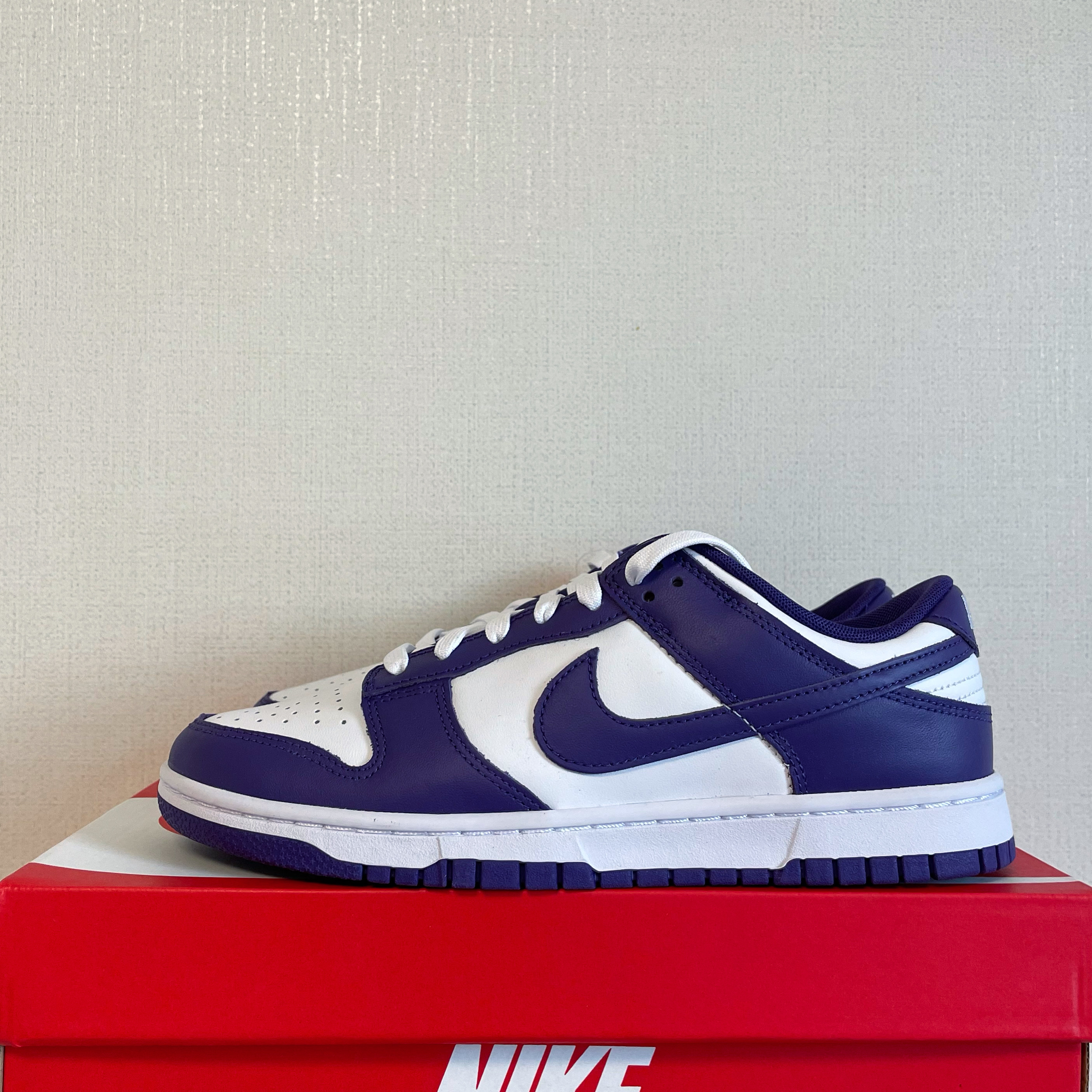 Nike Dunk Low Retro Championship Court Purple 착용 스타일