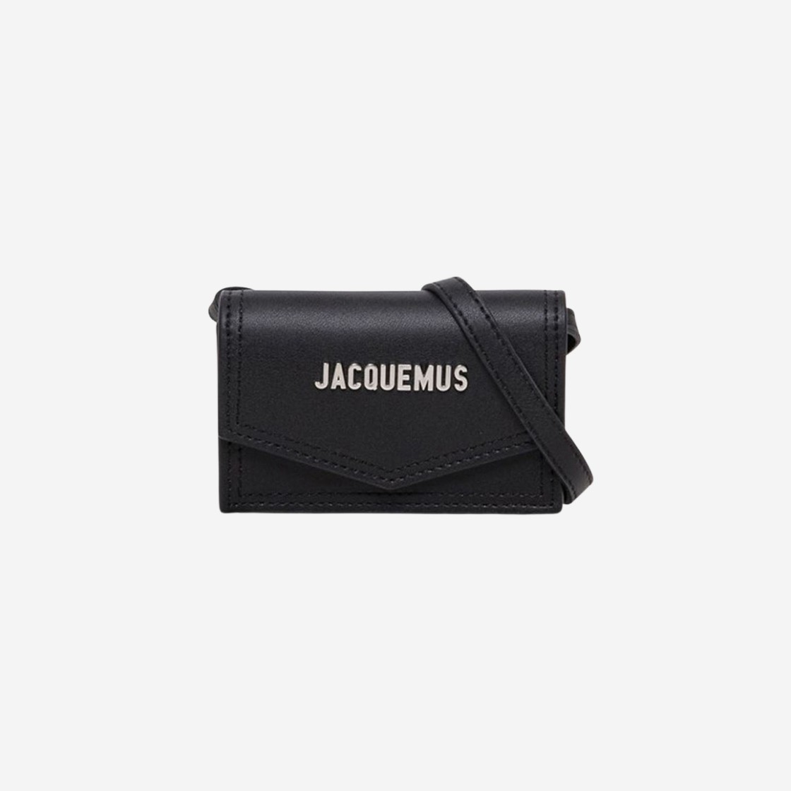 Jacquemus Le porte Azur Flap Card Holder Black 상세 이미지 1