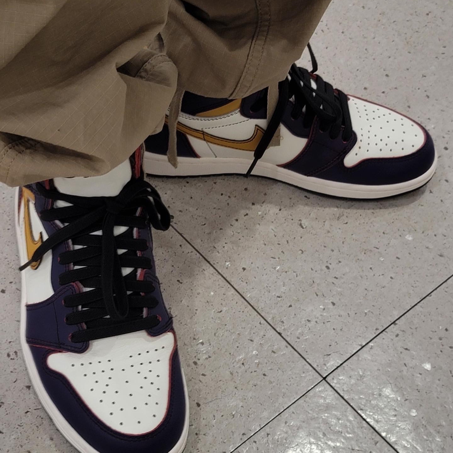 Jordan 1 Retro High OG Defiant SB LA to Chicago 착용 스타일 - 1