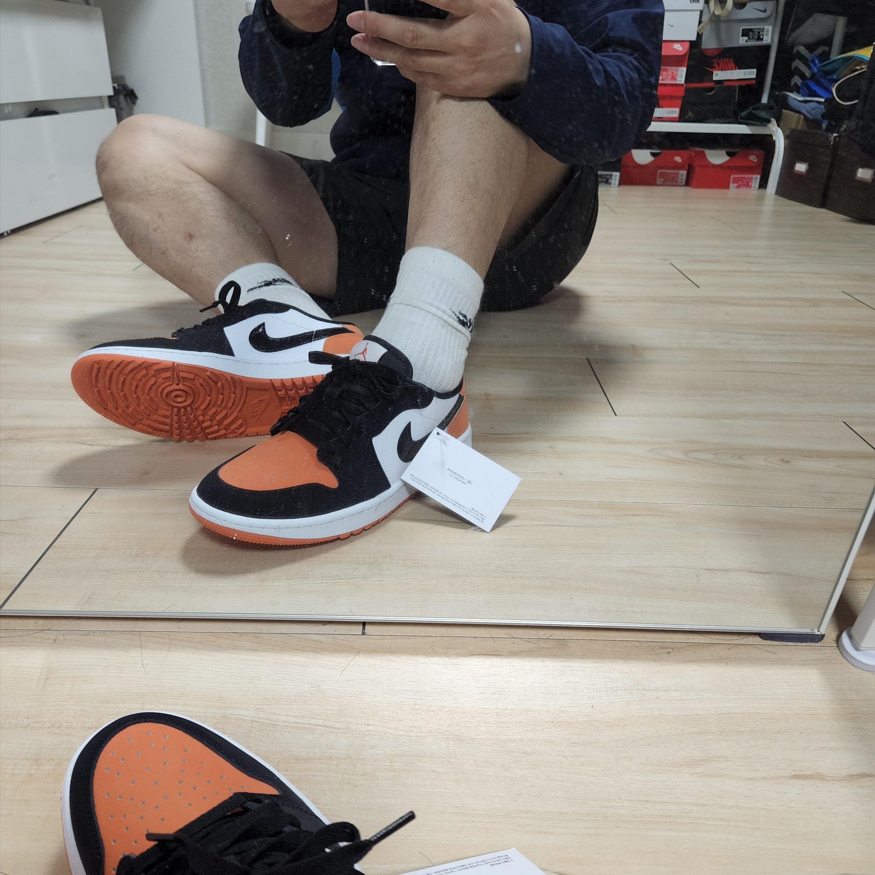 Jordan 1 Low Golf Starfish 착용 스타일 - 2