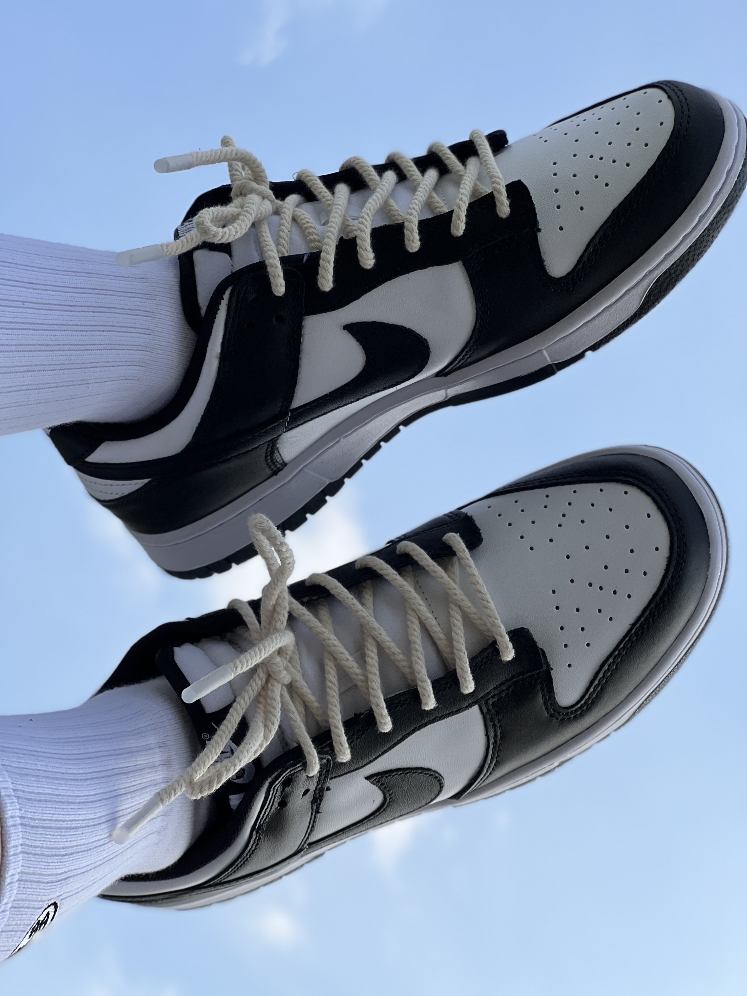 Nike Dunk Low Retro Black, (W) Nike Dunk Low Black 착용 스타일