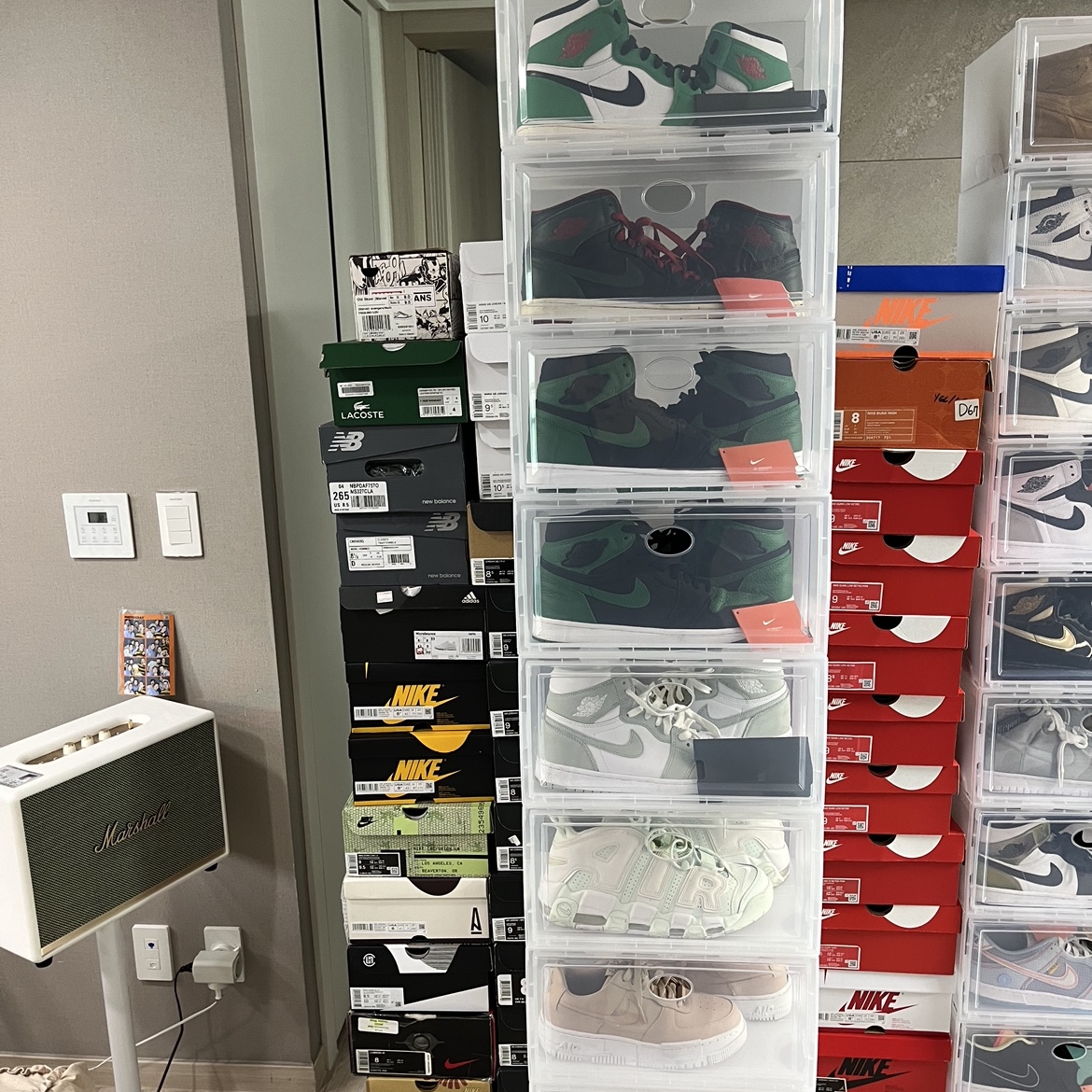 (W) Jordan 1 Retro High OG Lucky Green, Jordan 1 Retro High Green Gucci 착용 스타일