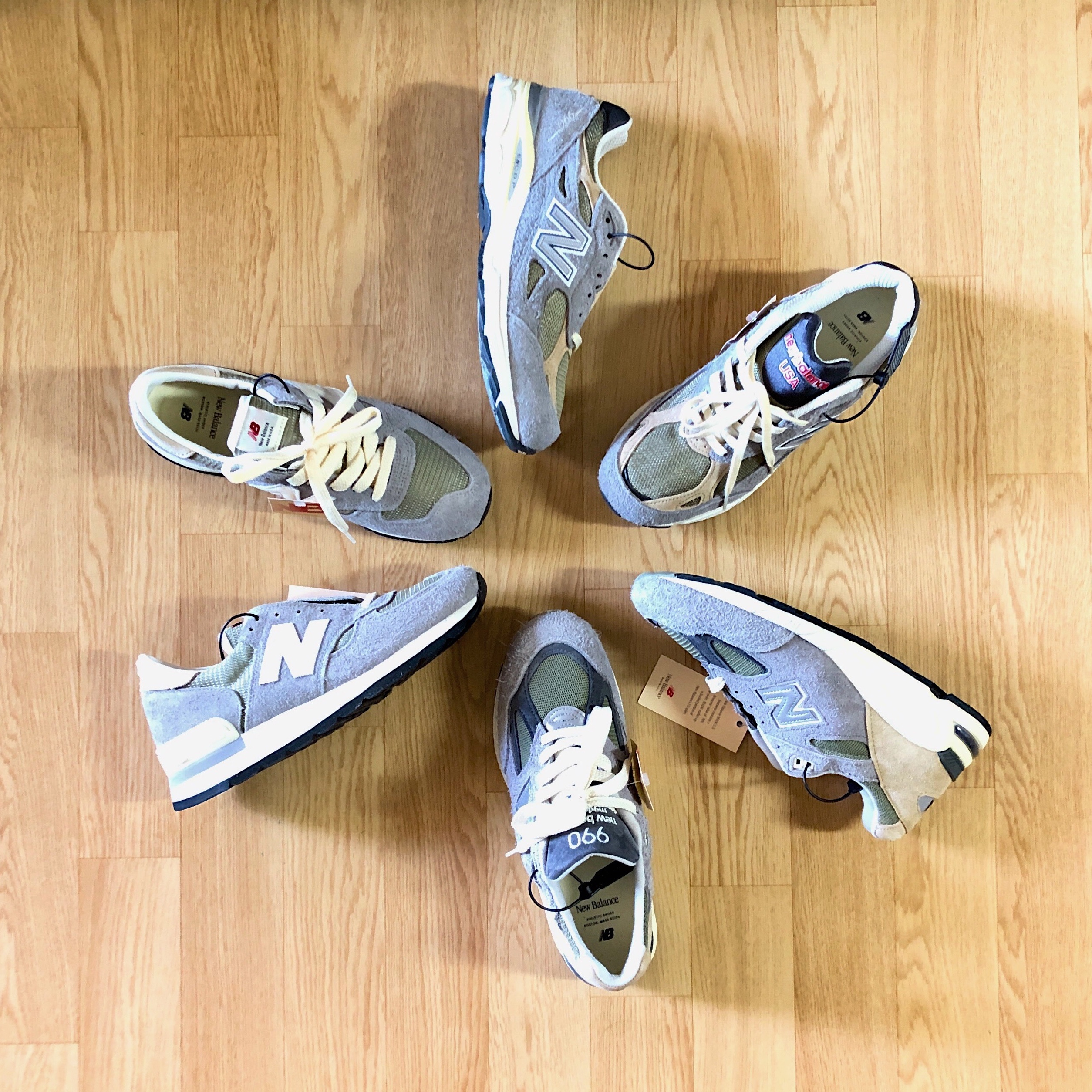 New Balance 990v1 Made in USA Marblehead Incense, New Balance 990v3 Made in USA Marblehead Incense 착용 스타일 - 1