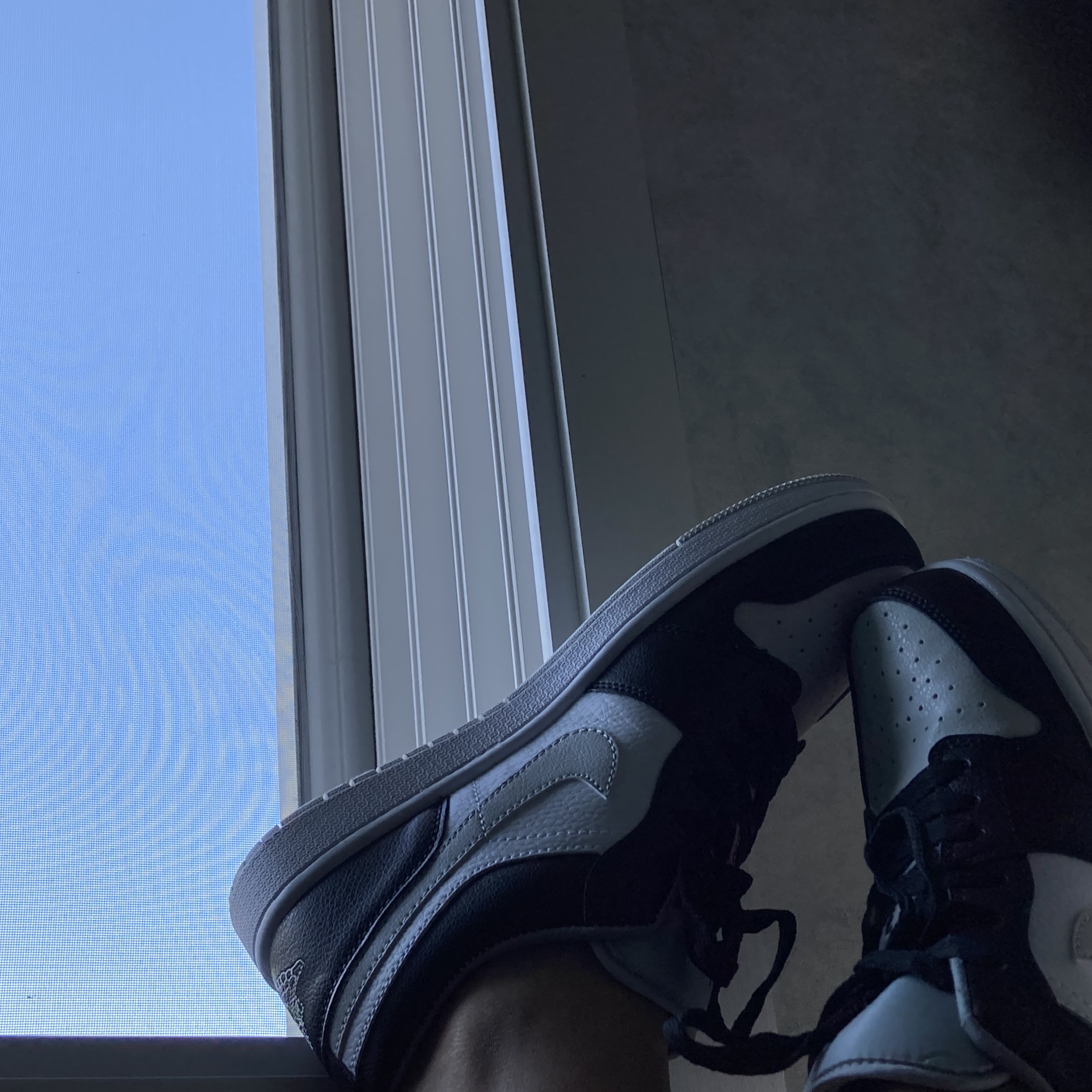 Jordan 1 Low Black Particle Grey 착용 스타일 - 1