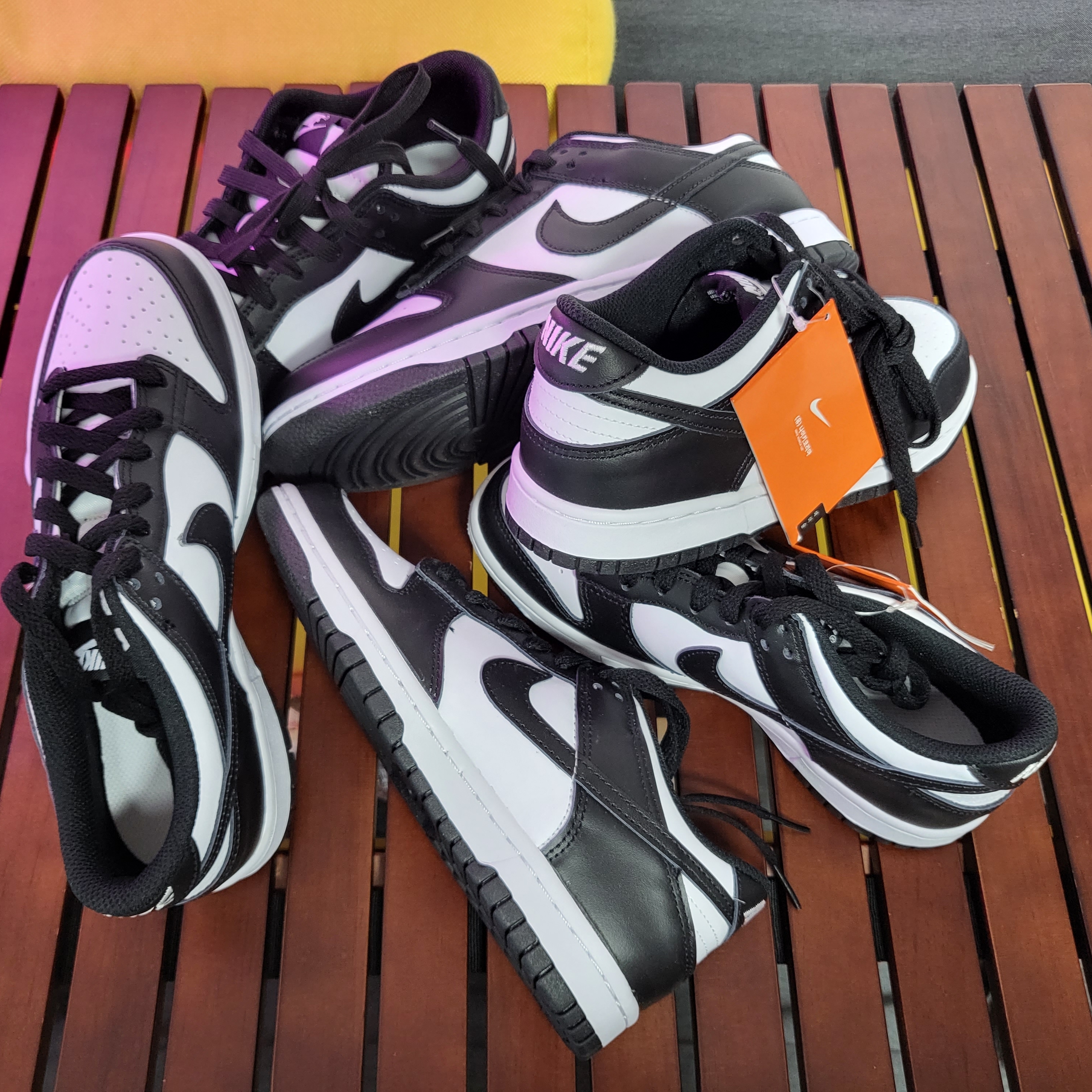 Nike Dunk Low Retro Black, (GS) Nike Dunk Low Black 착용 스타일 - 1