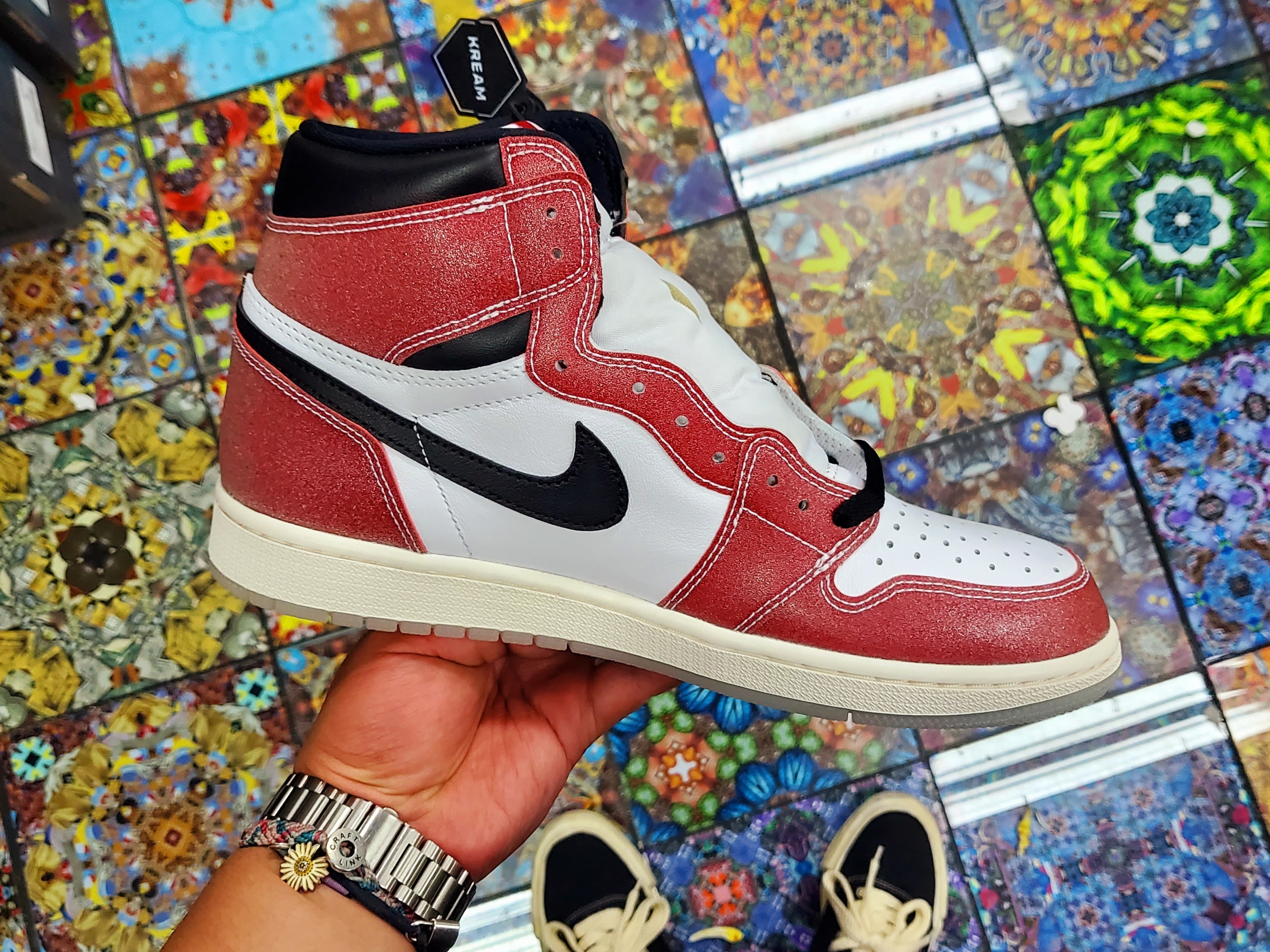 Jordan 1 x Trophy Room Retro High OG SP Chicago 착용 스타일 - 2
