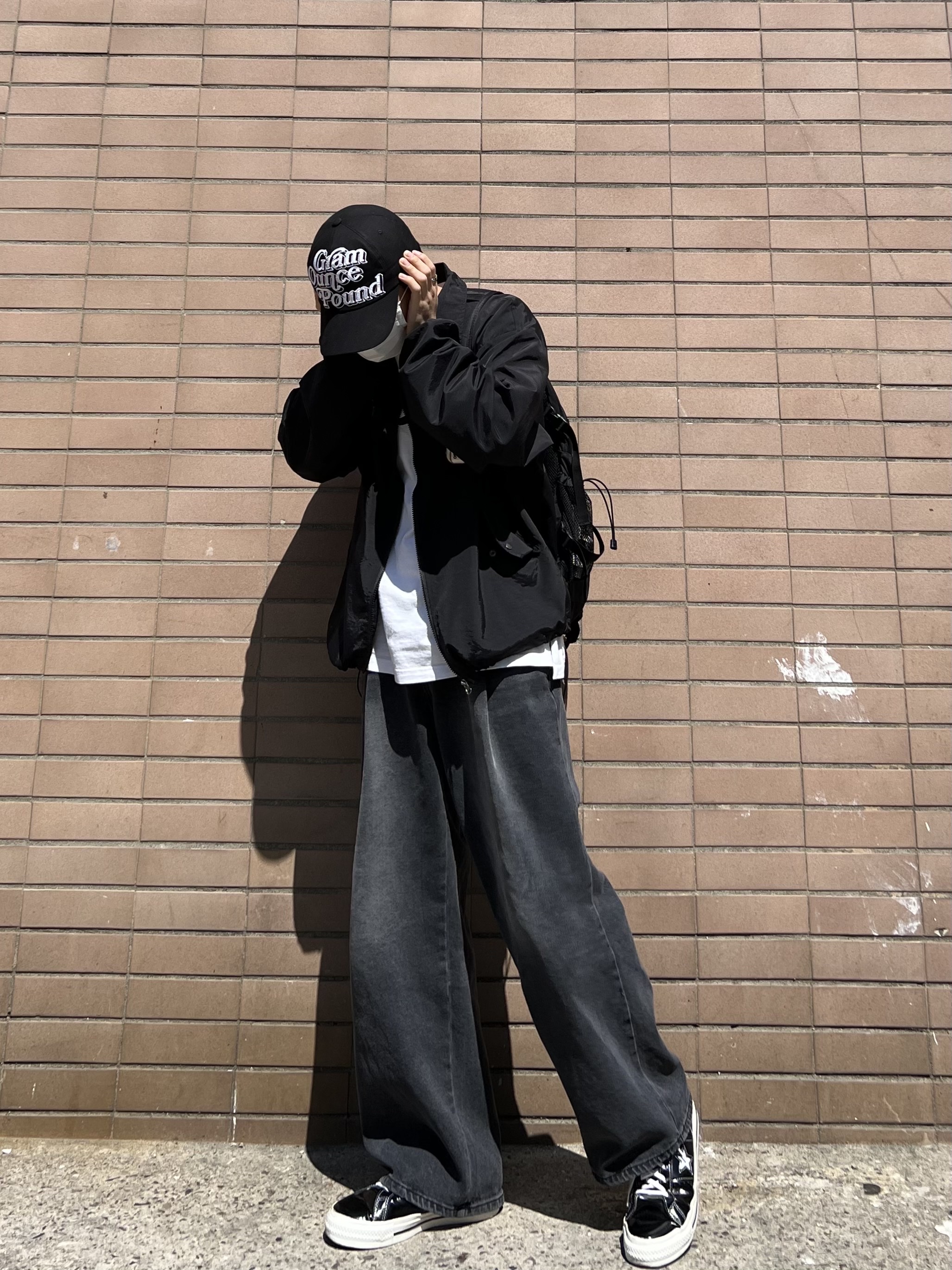 Converse One Star Ox Black 착용 스타일 - 2