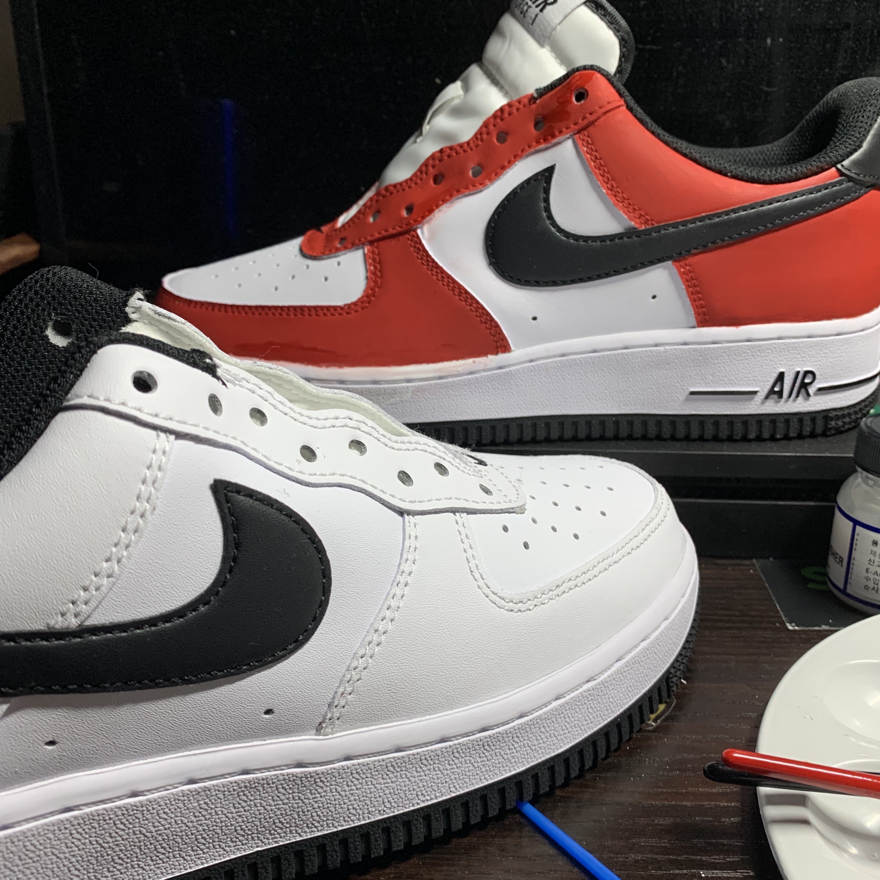 Nike Air Force 1 '07 White Black 착용 스타일 - 3