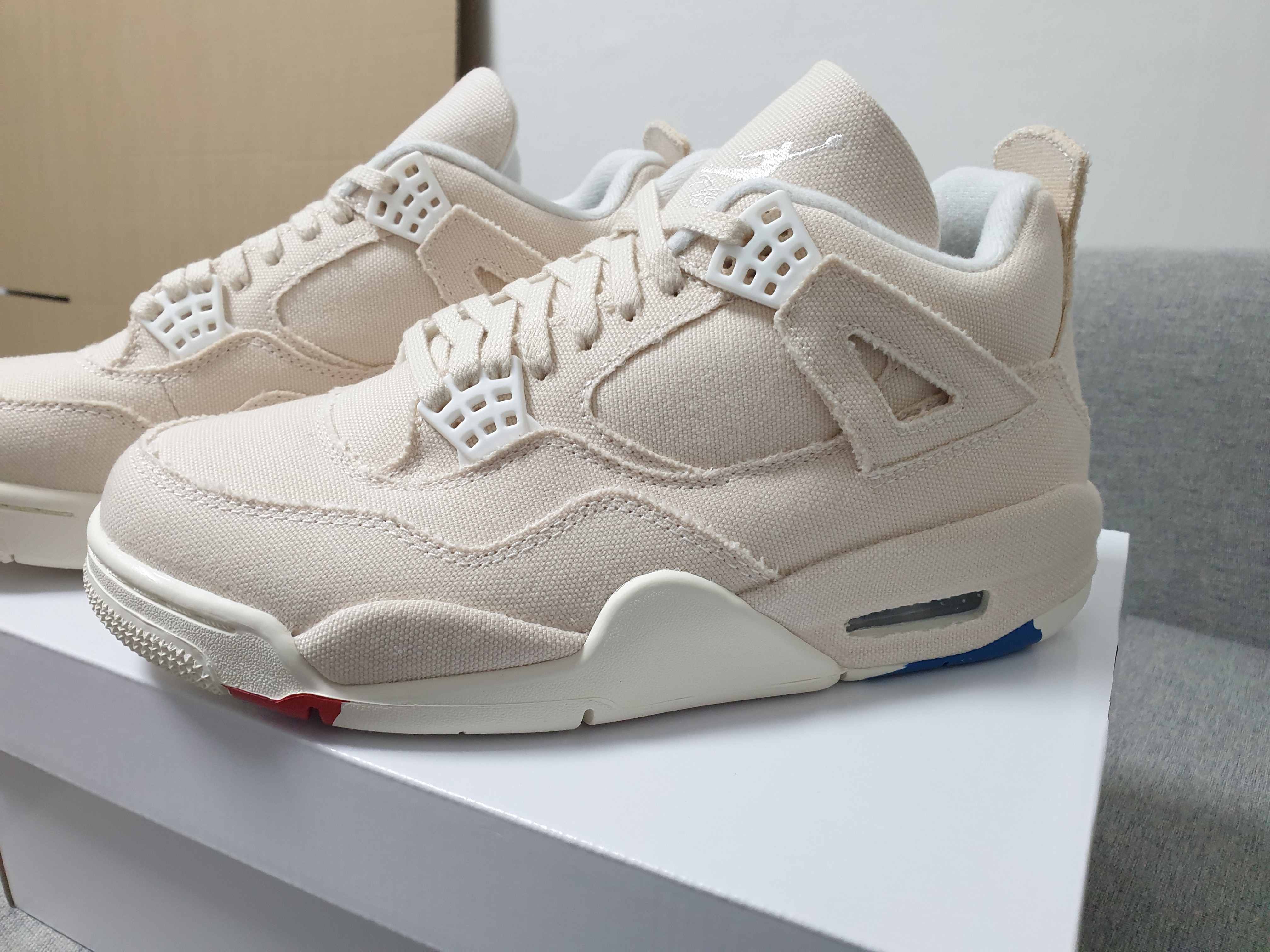 (W) Jordan 4 Retro Sail 착용 스타일 - 1