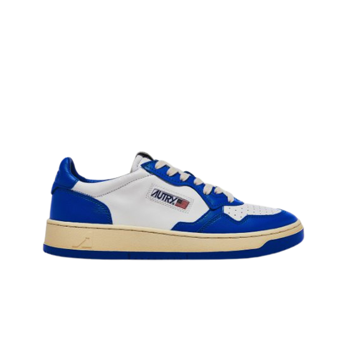 (W) 오트리 메달리스트 로우 레더 스니커즈 아주르 화이트((W) Autry Medalist Low Leather Sneakers Azure White)