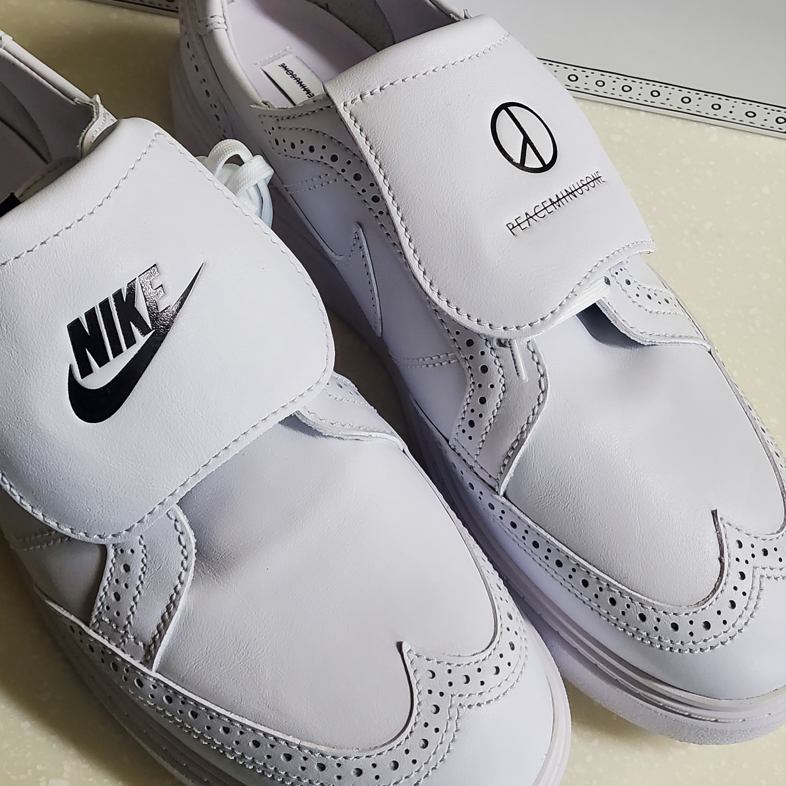 Nike x Peaceminusone Kwondo1 White 착용 스타일