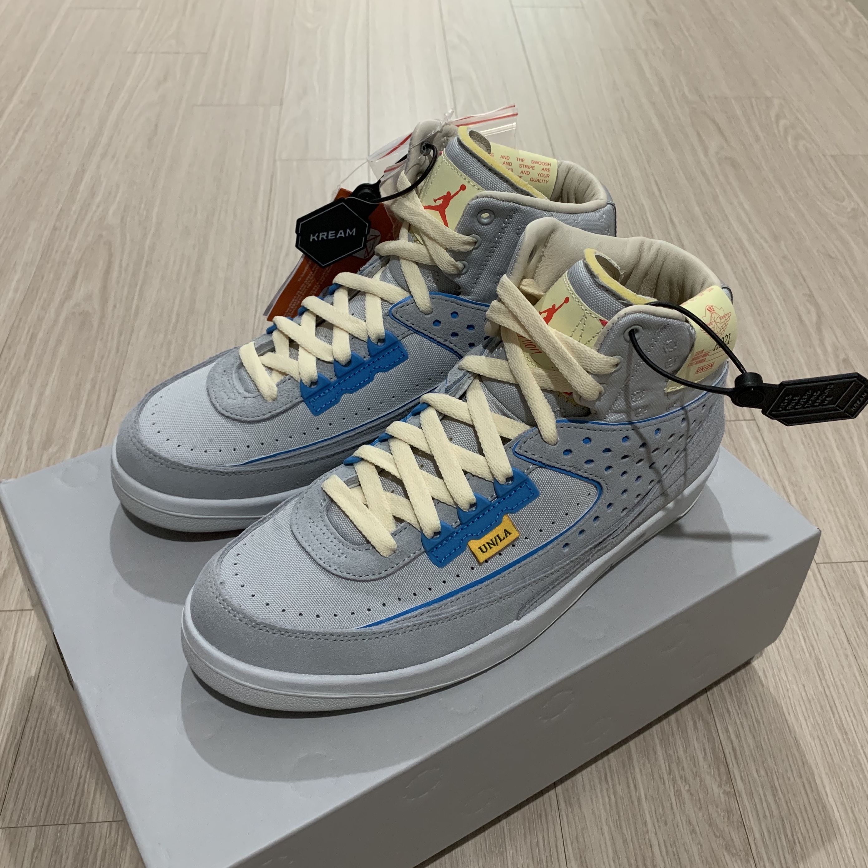 Jordan 2 x Union Retro SP Grey Fog 착용 스타일 - 1