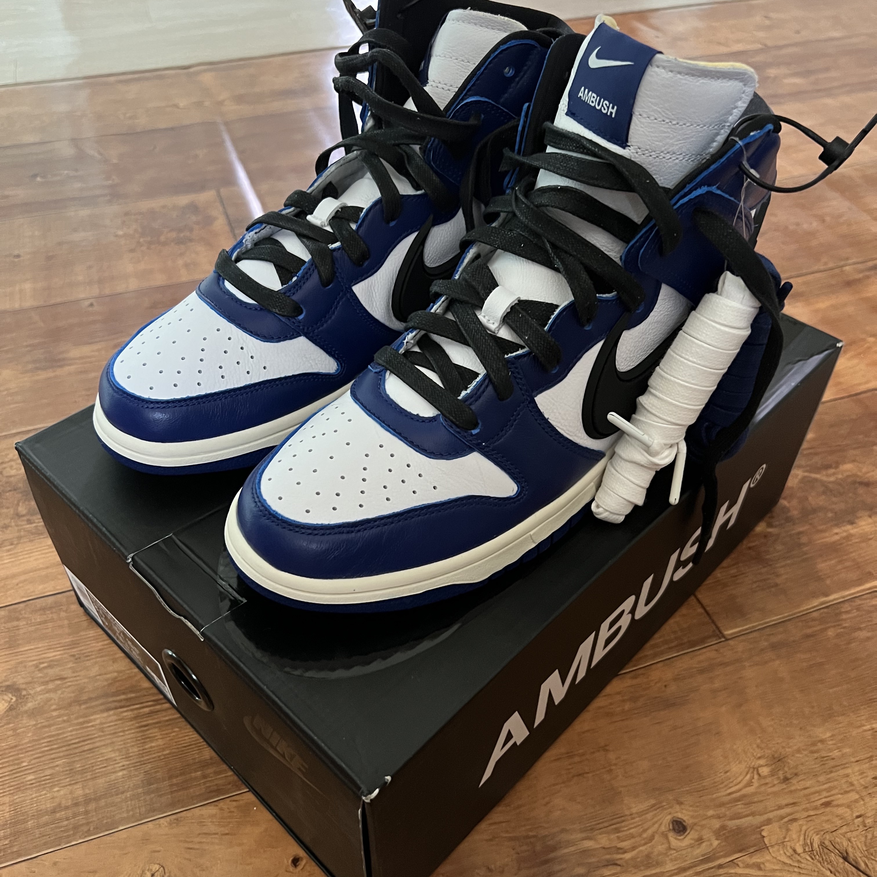 Nike x Ambush Dunk High Deep Royal Blue 착용 스타일 - 4
