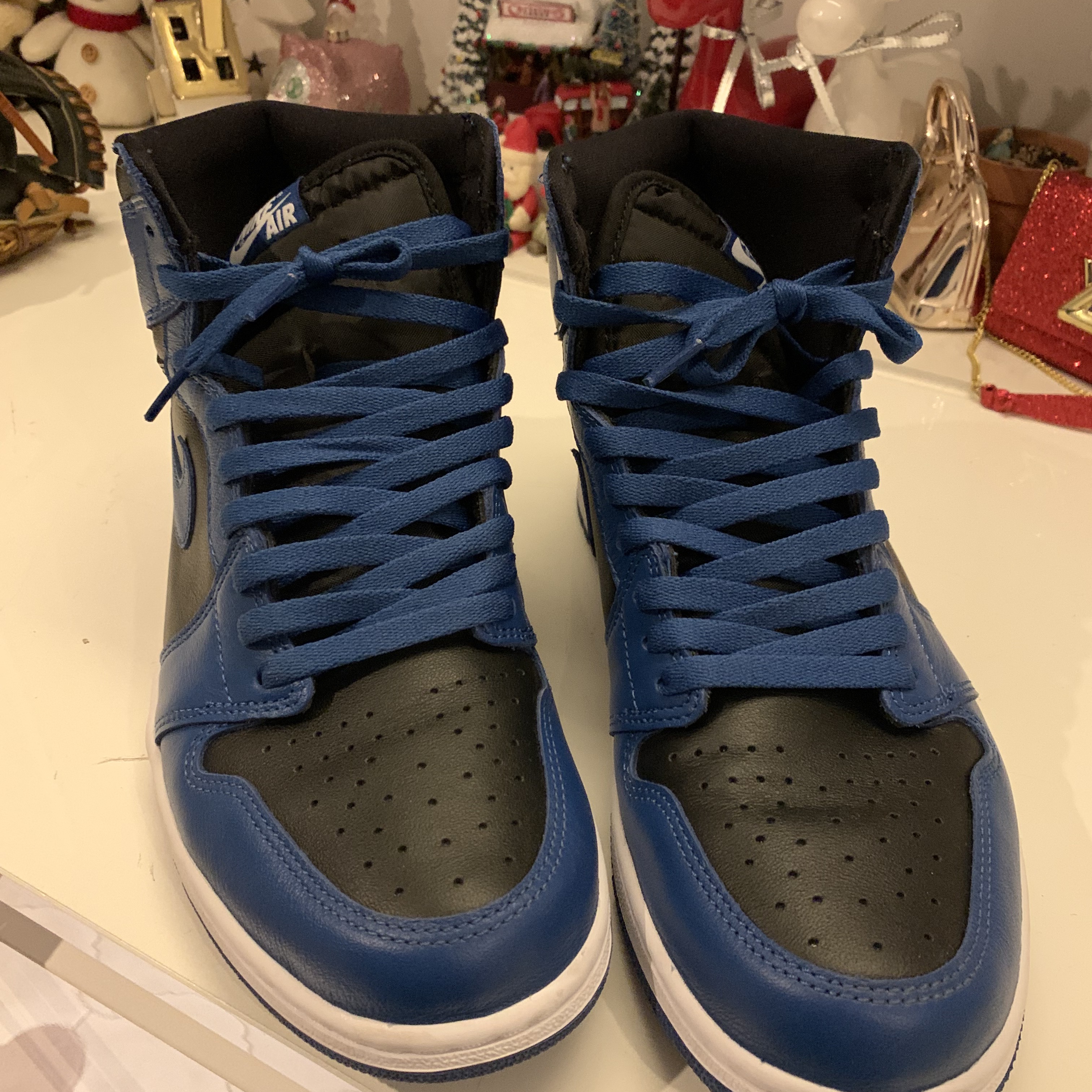 Jordan 1 Retro High OG Dark Marina Blue 착용 스타일 - 2