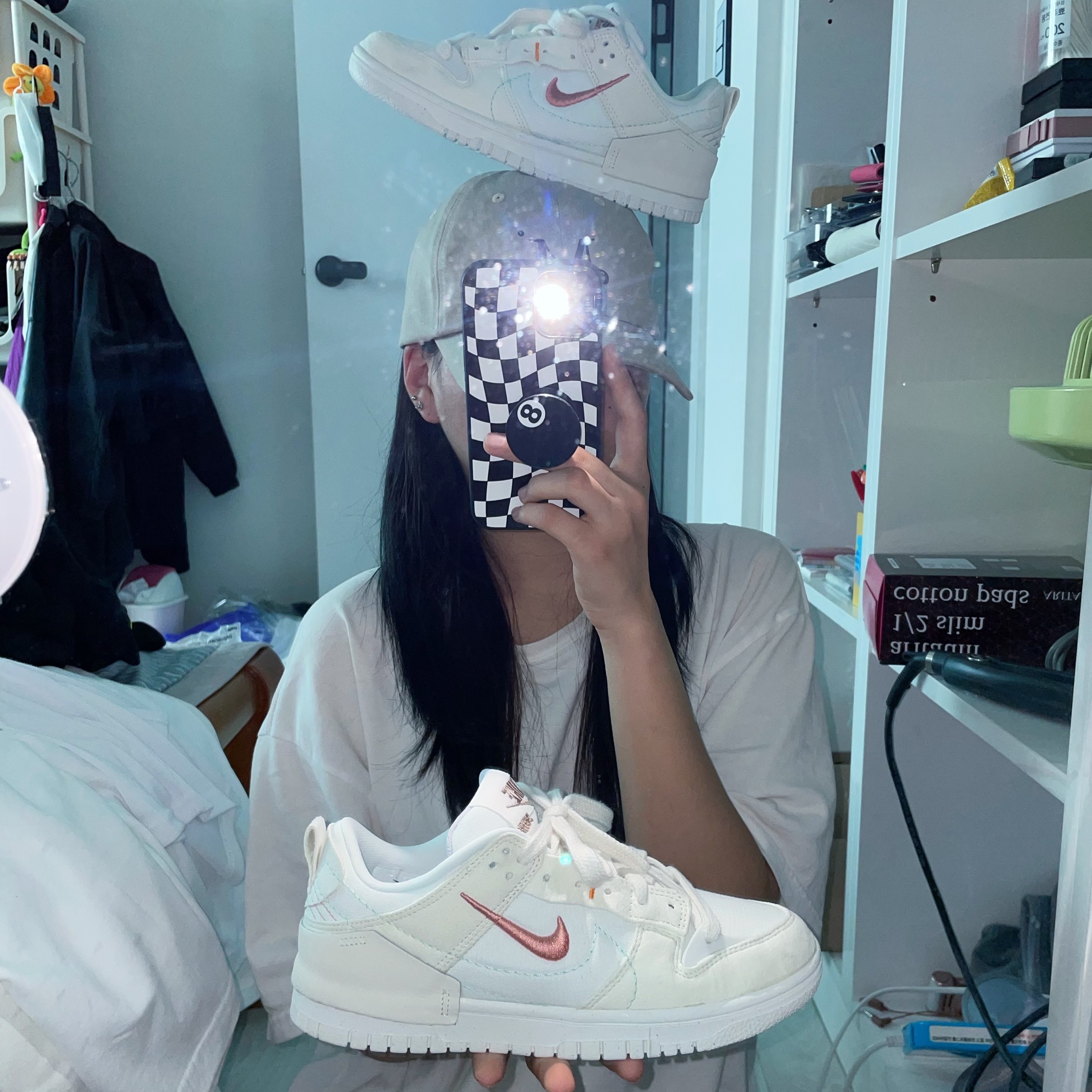 (W) Nike Dunk Low Disrupt 2 Pale Ivory Sail 착용 스타일 - 3