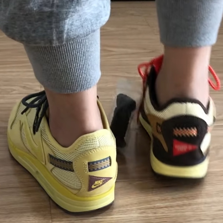 Nike x Travis Scott Air Max 1 Cact.us Gold, Nike x Travis Scott Air Max 1 Cact.us Brown 착용 스타일