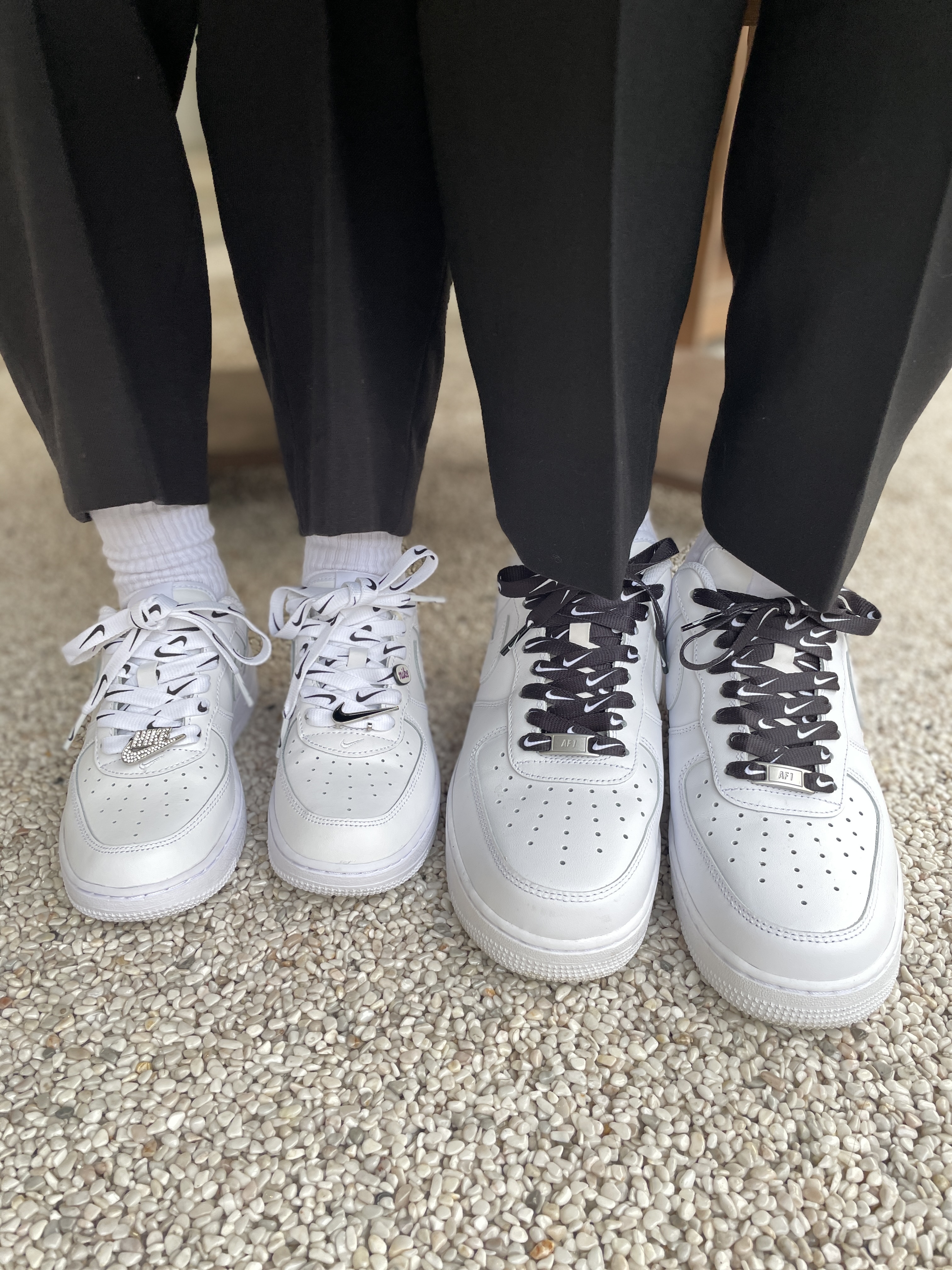 Nike Air Force 1 '07 Low White, (GS) Nike Air Force 1 LE White 착용 스타일 - 2