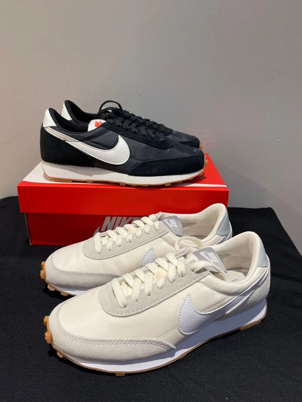(W) Nike Daybreak Black White 착용 스타일 - 2