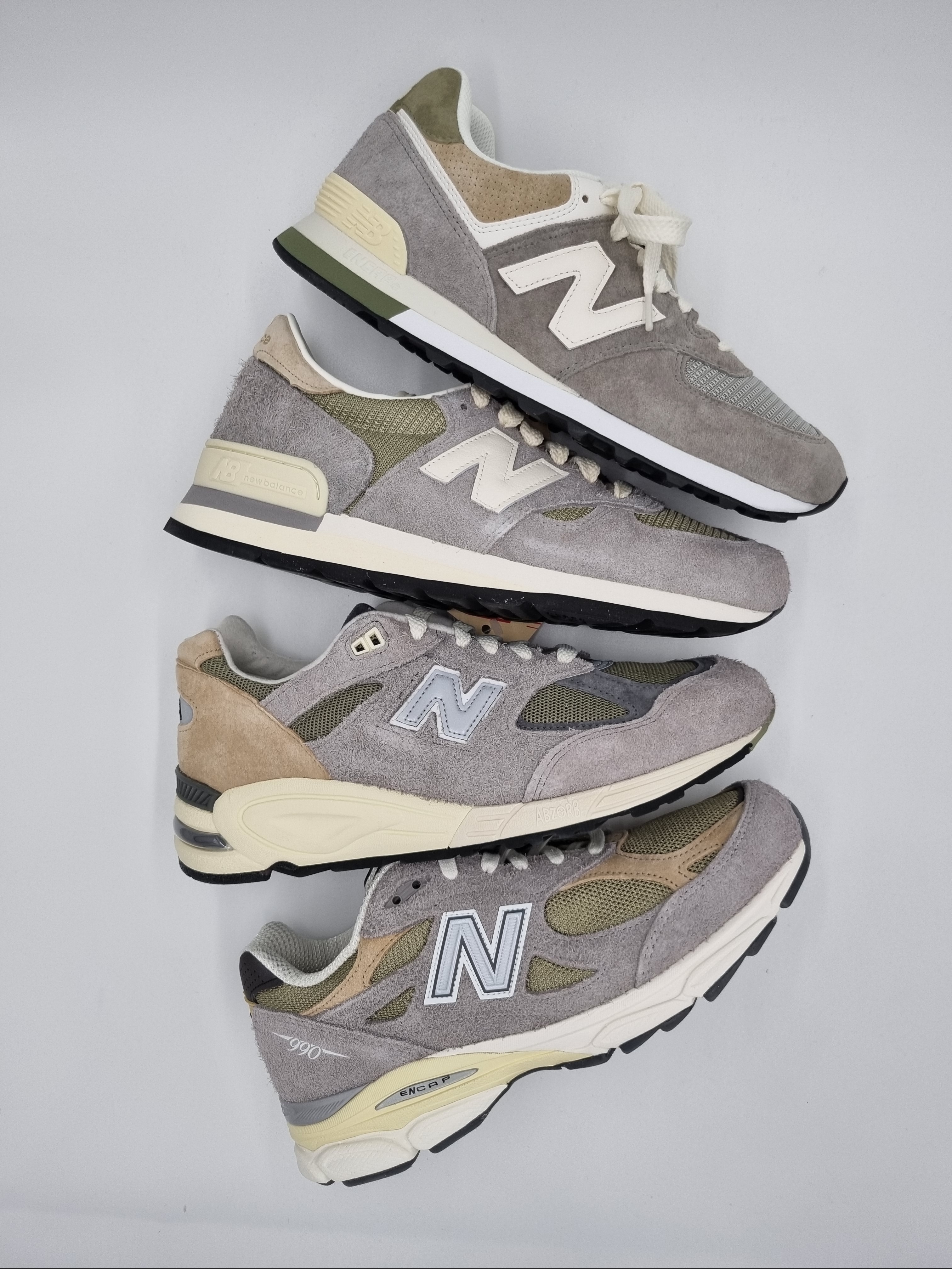 New Balance 990v1 Made in USA Marblehead Incense, New Balance 990v2 Made in USA Marblehead Incense 착용 스타일