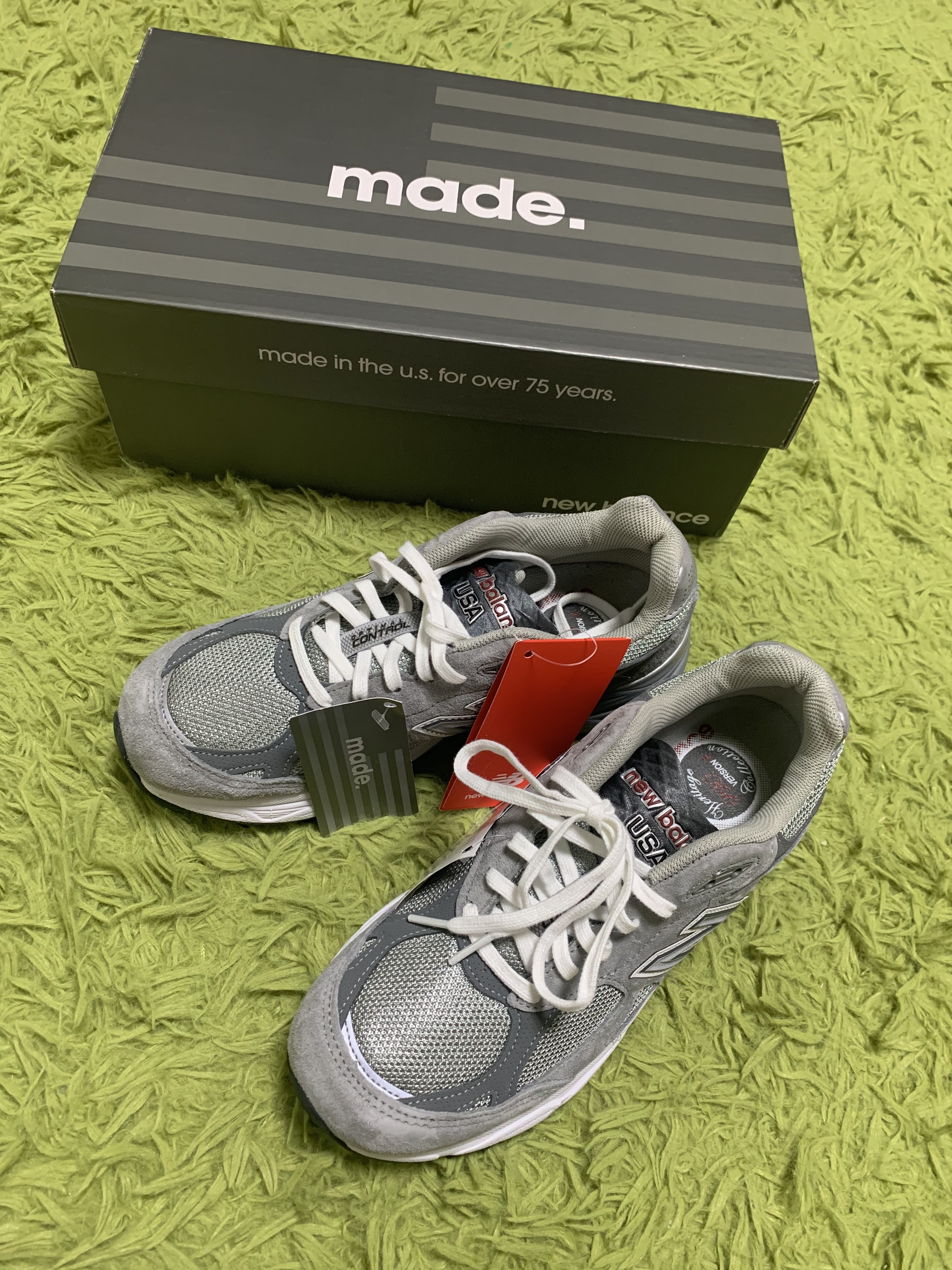 New Balance 990v3 Made in USA Grey - D Standard 착용 스타일