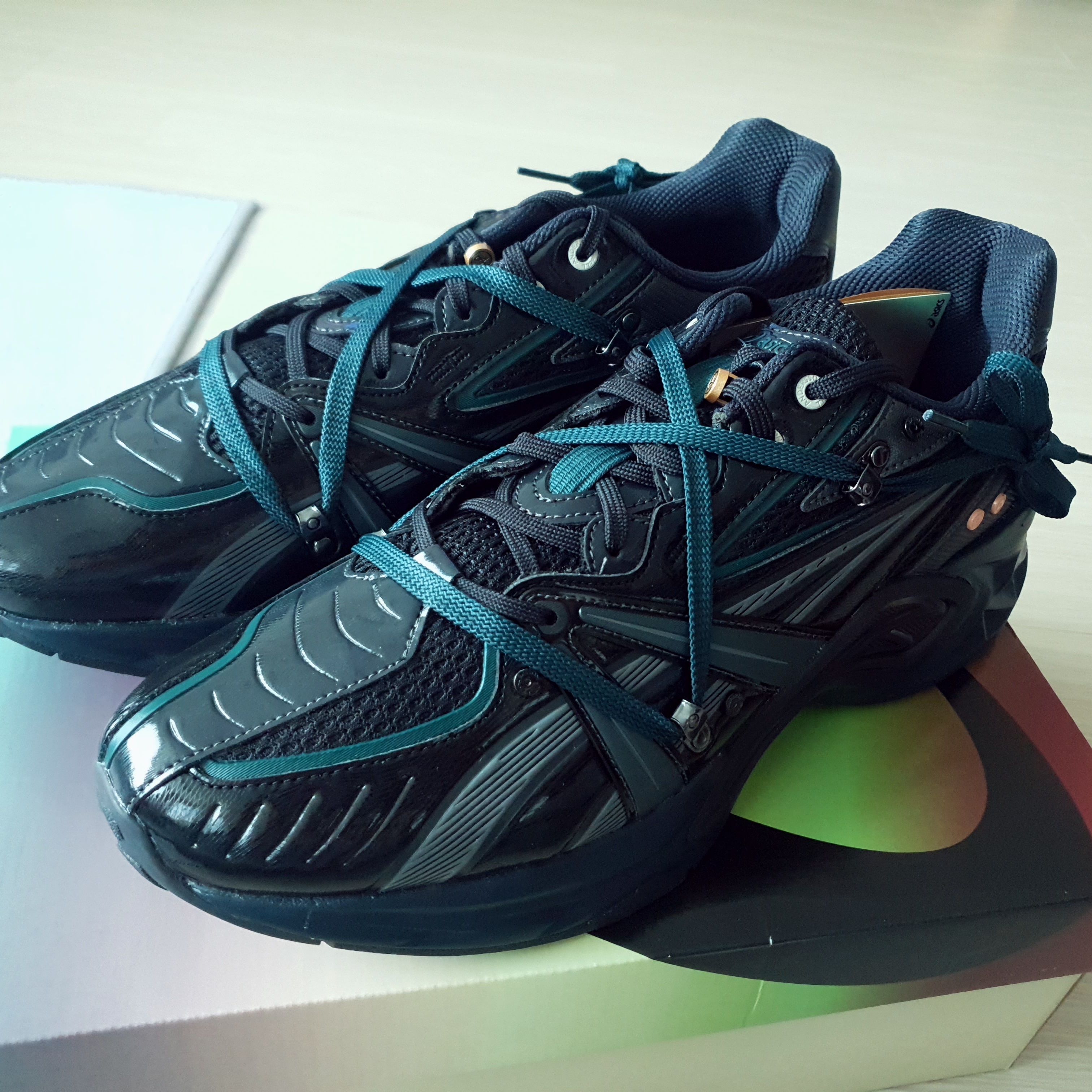 Asics x Andersson Bell HN2-S Protoblast Black 착용 스타일