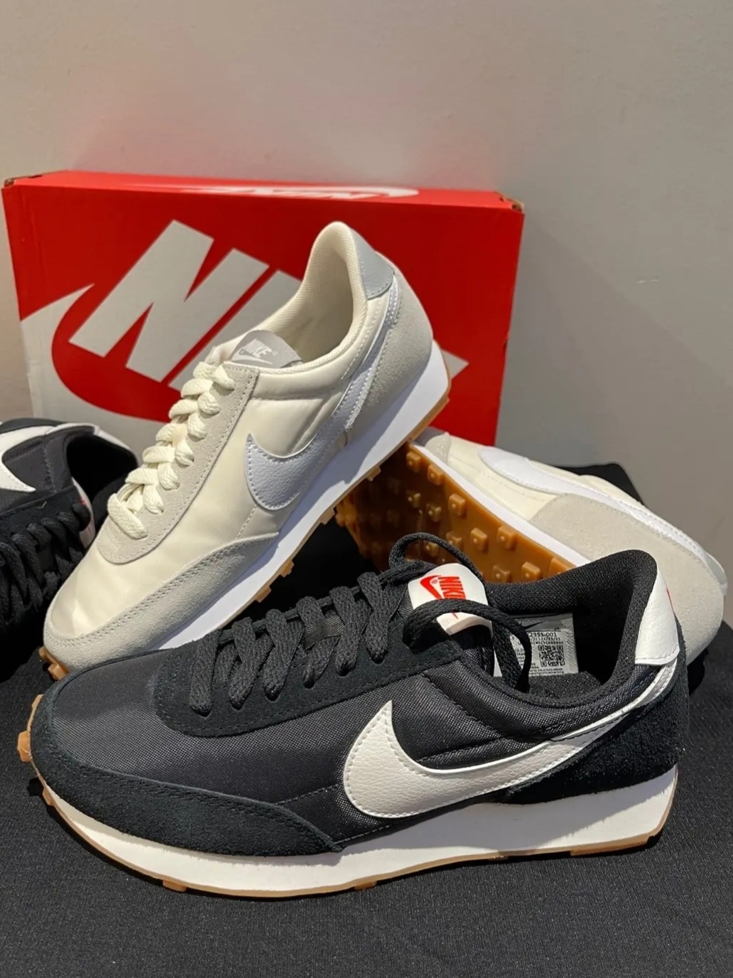(W) Nike Daybreak Black White 착용 스타일 - 4