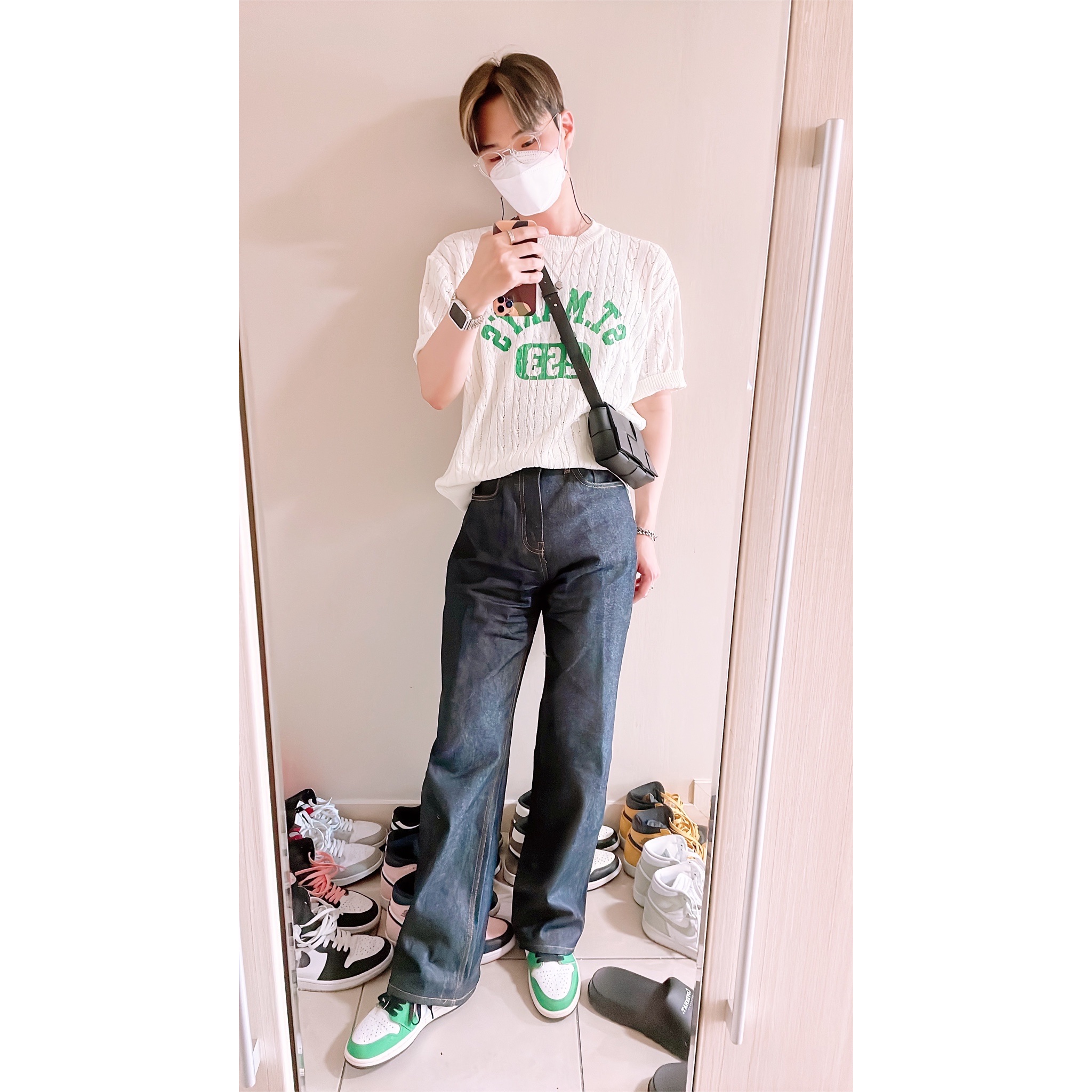 (W) Jordan 1 Retro High OG Lucky Green 착용 스타일