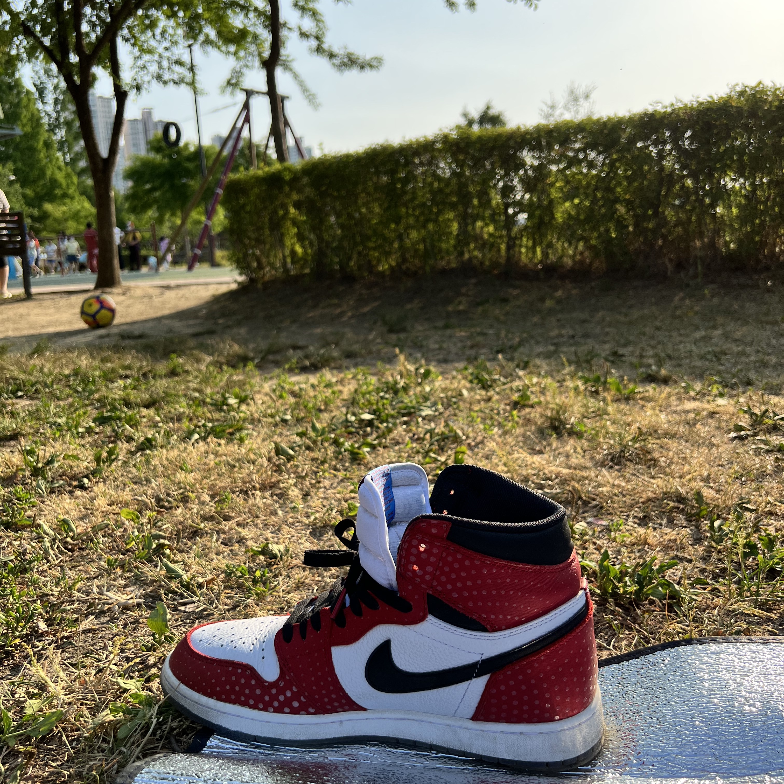 Jordan 1 Retro High Spider-Man Origin Story 착용 스타일