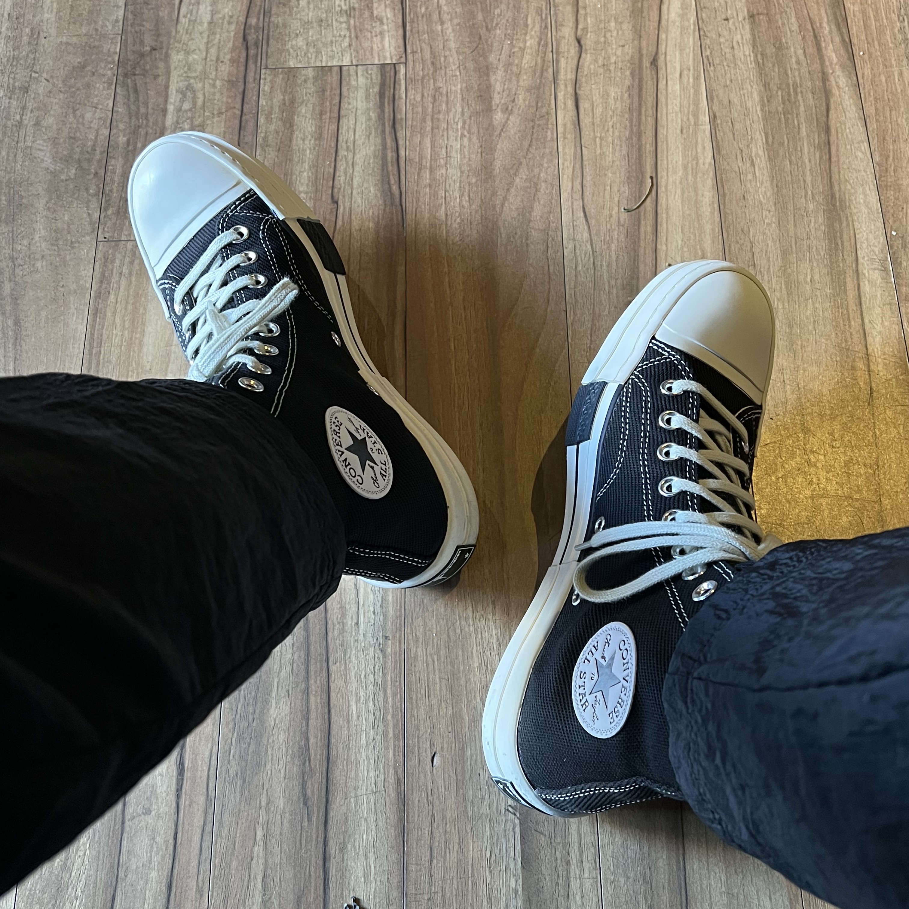 Converse x Drkshdw Turbodrk Chuck 70 Hi Black, Converse x Drkshdw Drkstr Chuck 70 High Black 착용 스타일 - 2