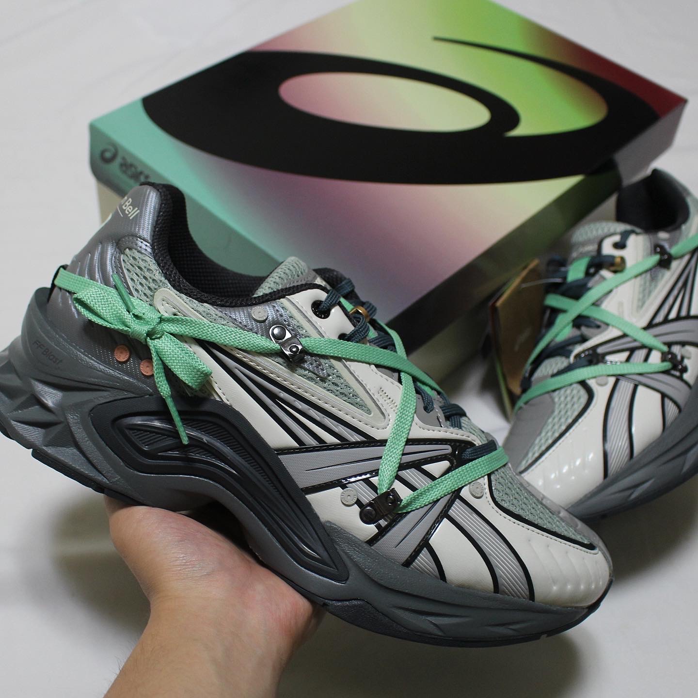 Asics x Andersson Bell HN2-S Protoblast Smoke Grey 착용 스타일 - 1