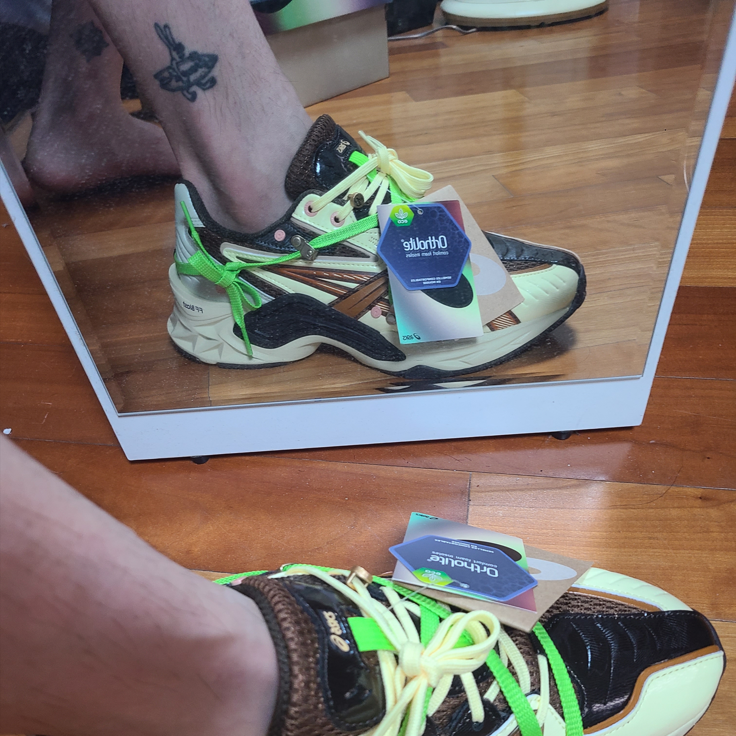 Asics x Andersson Bell HN2-S Protoblast Butter 착용 스타일 - 2