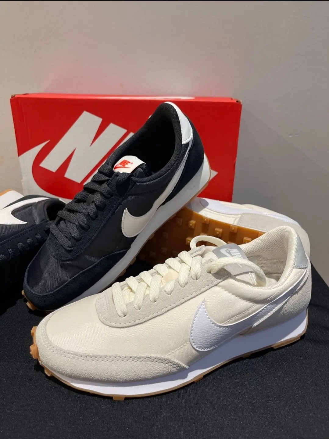 (W) Nike Daybreak Black White 착용 스타일 - 3