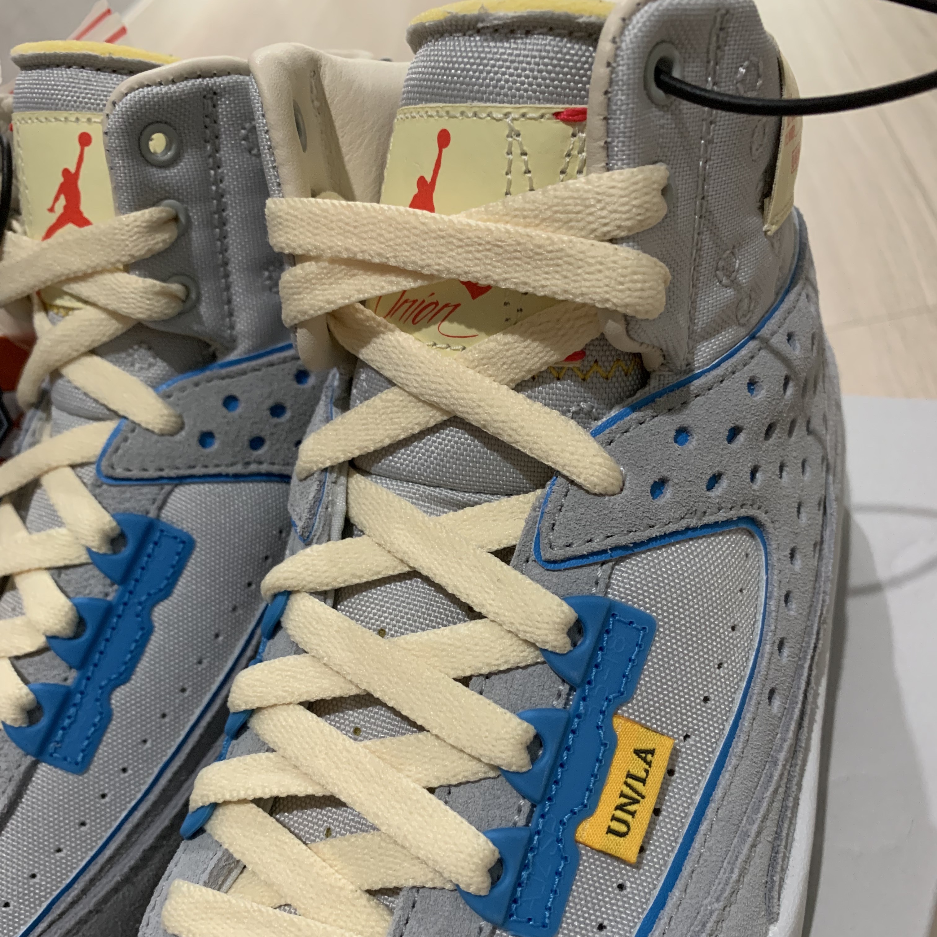 Jordan 2 x Union Retro SP Grey Fog 착용 스타일 - 2