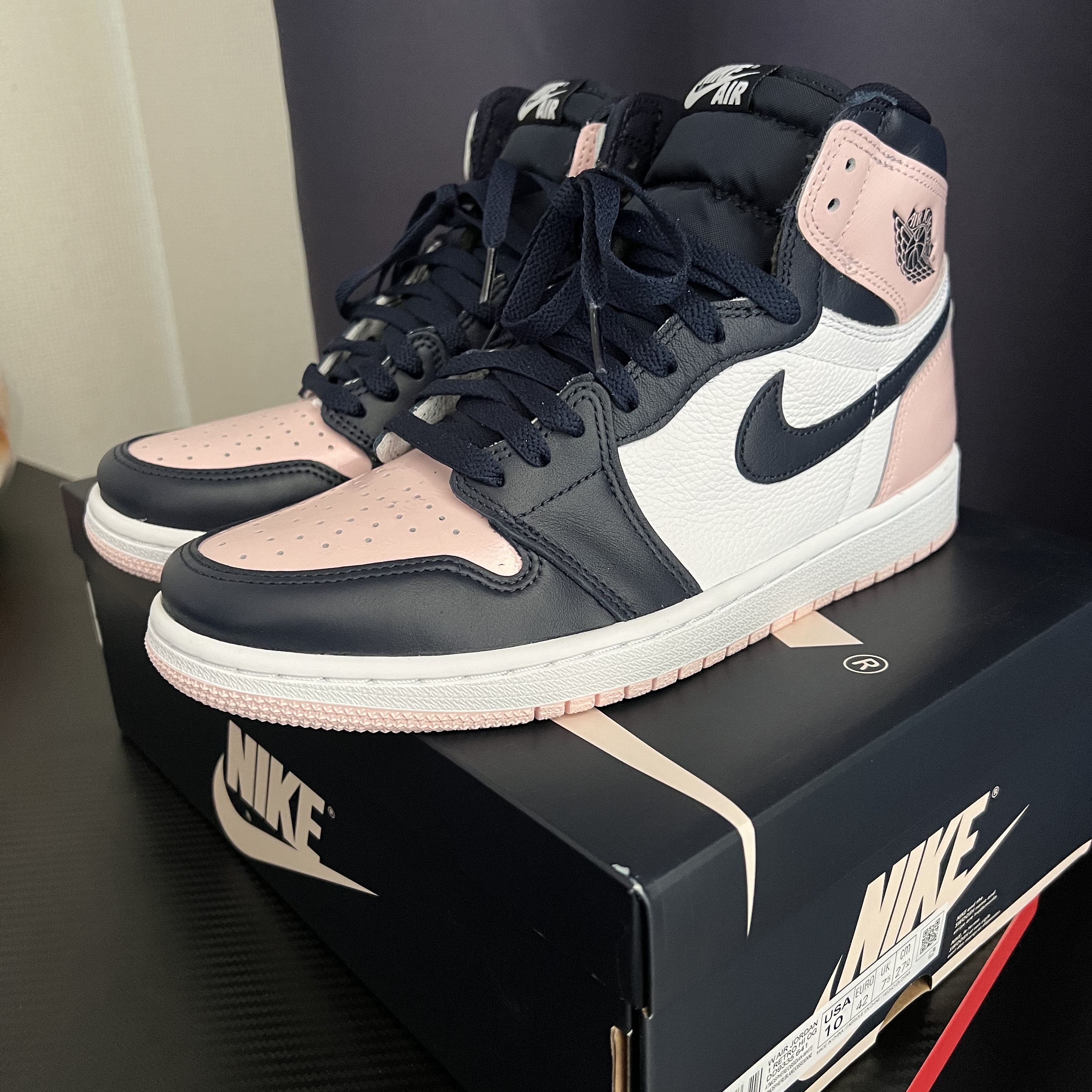 (W) Jordan 1 Retro High OG Atmosphere 착용 스타일 - 1