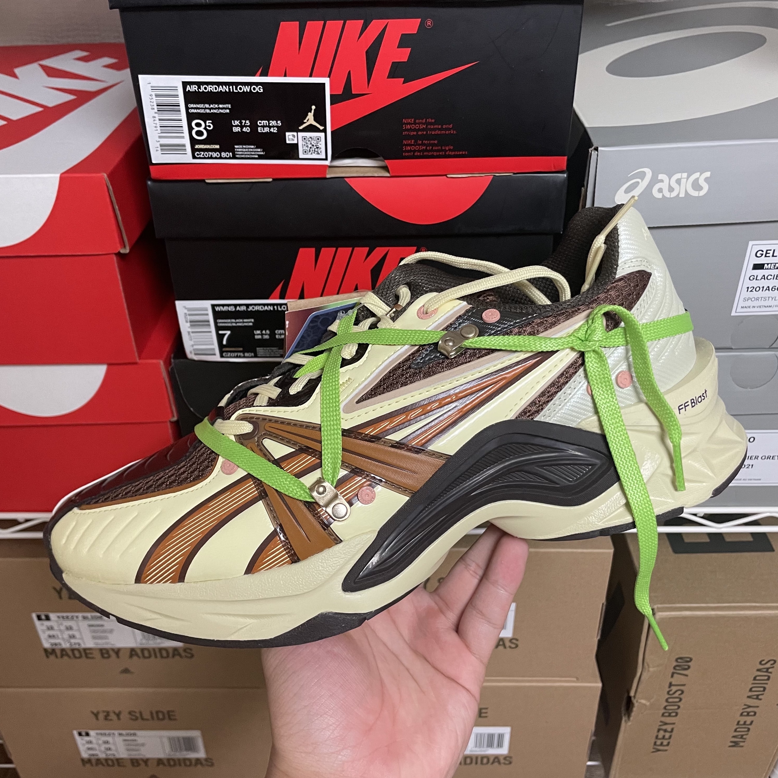 Asics x Andersson Bell HN2-S Protoblast Butter 착용 스타일 - 1