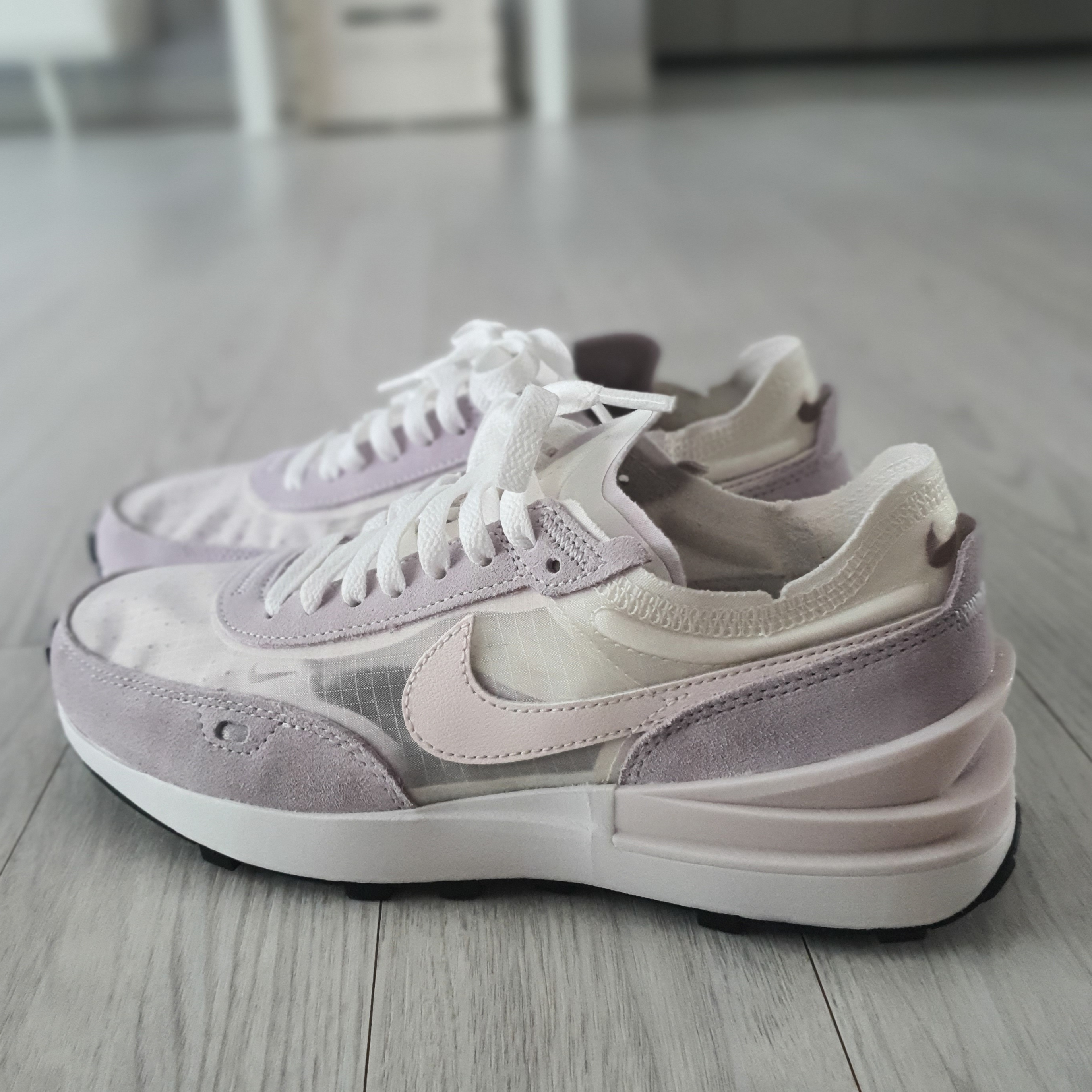 (W) Nike Waffle One Light Soft Pink 착용 스타일