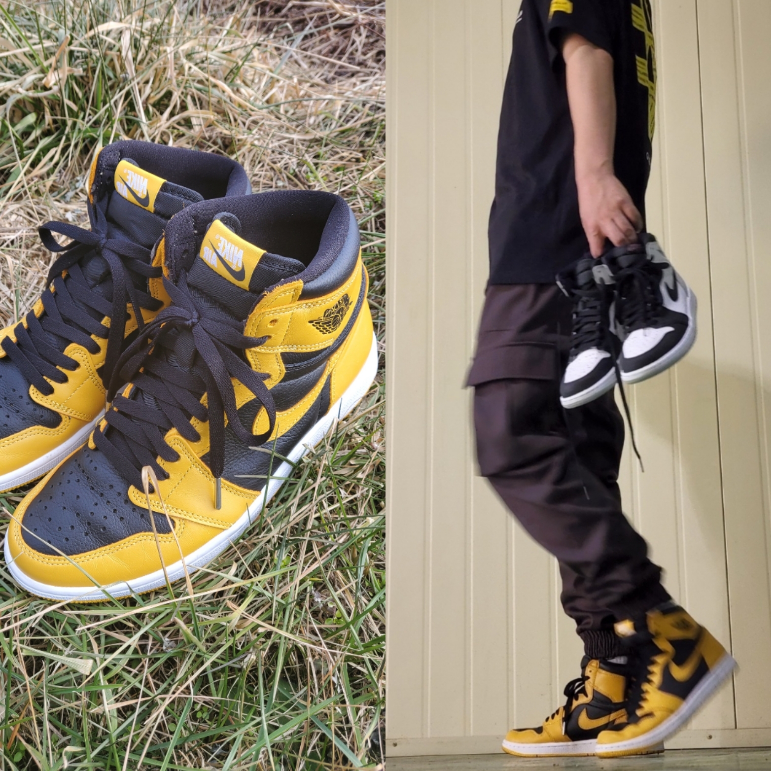 Jordan 1 Retro High OG Pollen, Jordan 1 Retro High OG Bleached Coral 착용 스타일